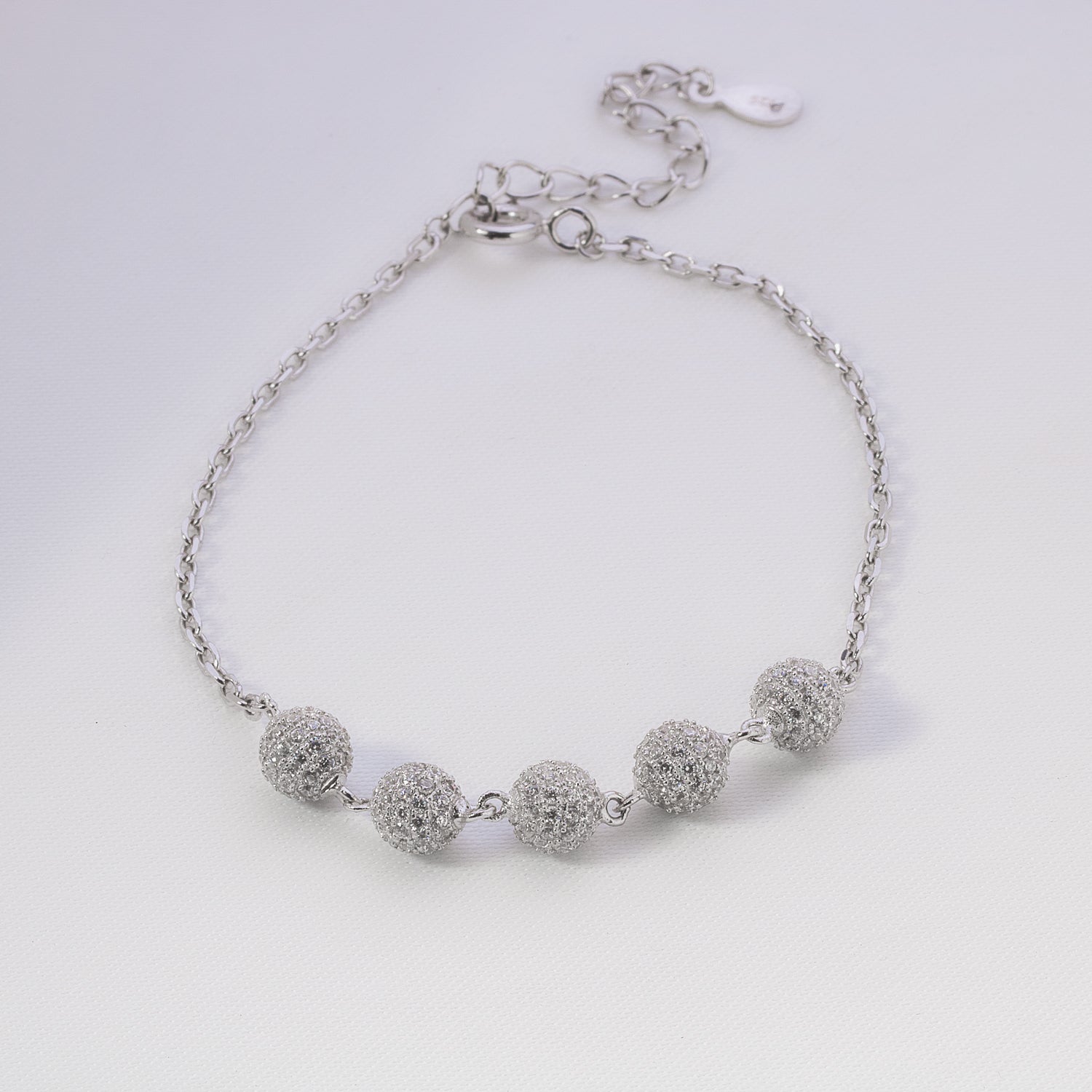 Gleaming Five Silver Bracelet