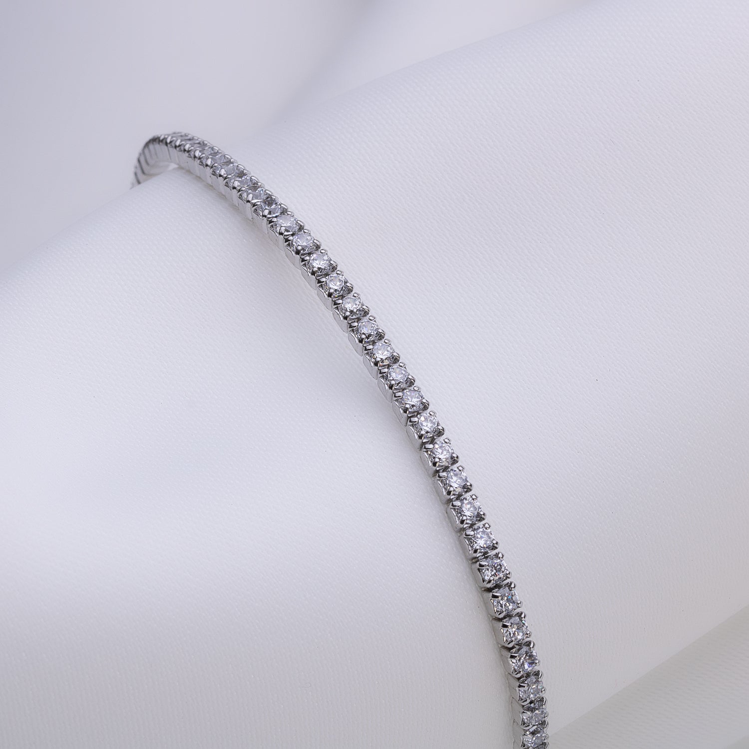 Bella Tennis Silver Bracelet
