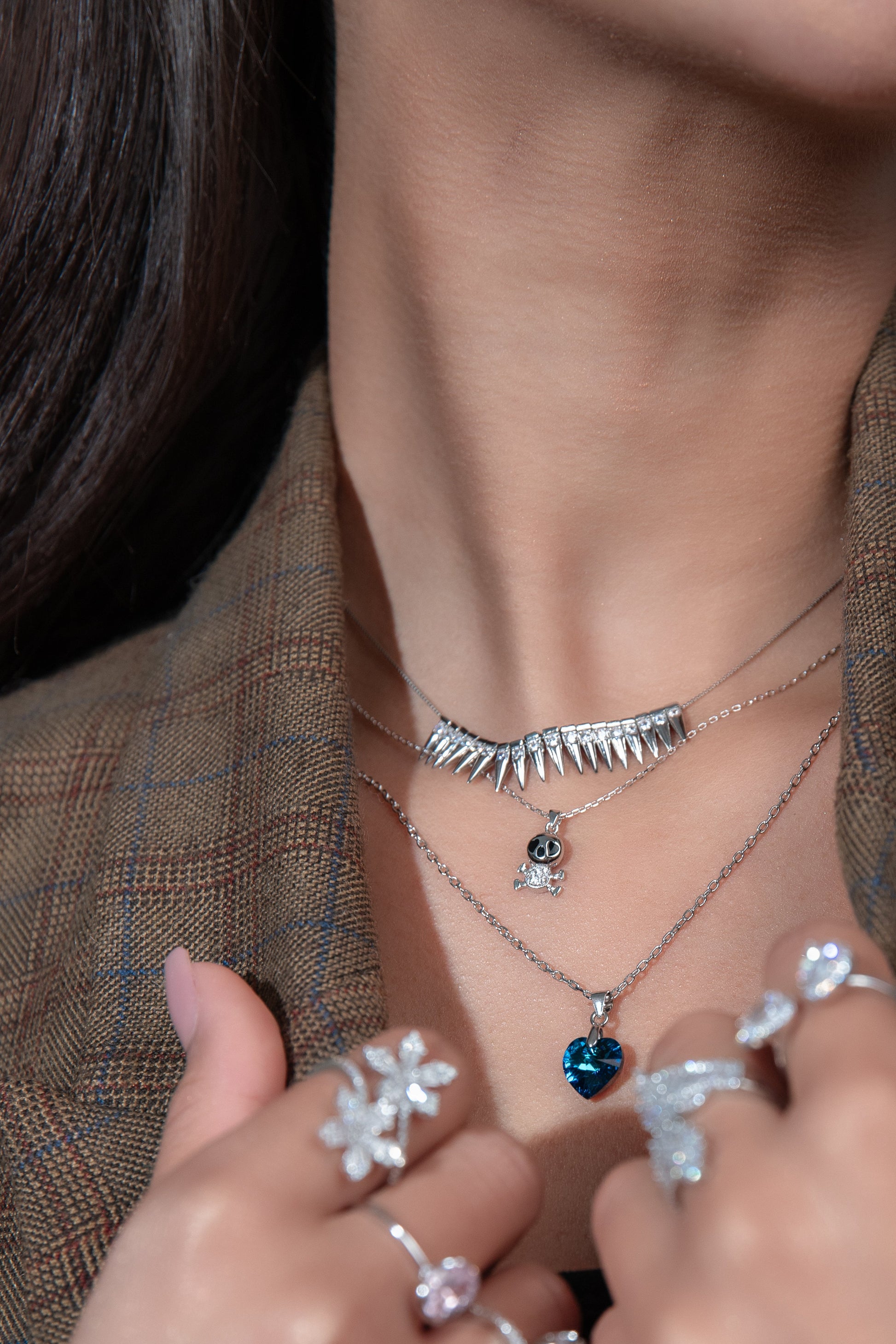 Heart of ocean Silver Necklace