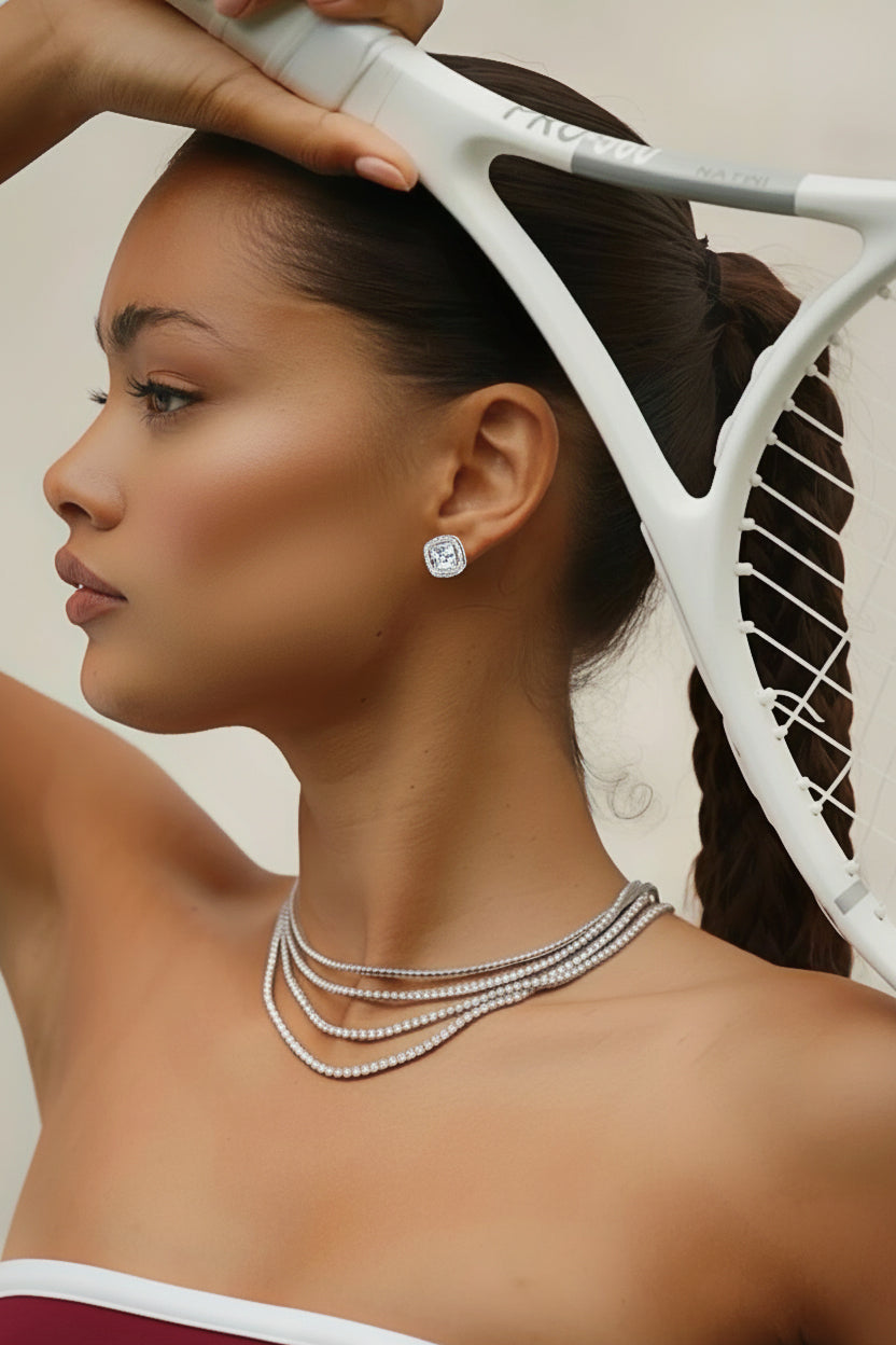 Spark Silver Earrings