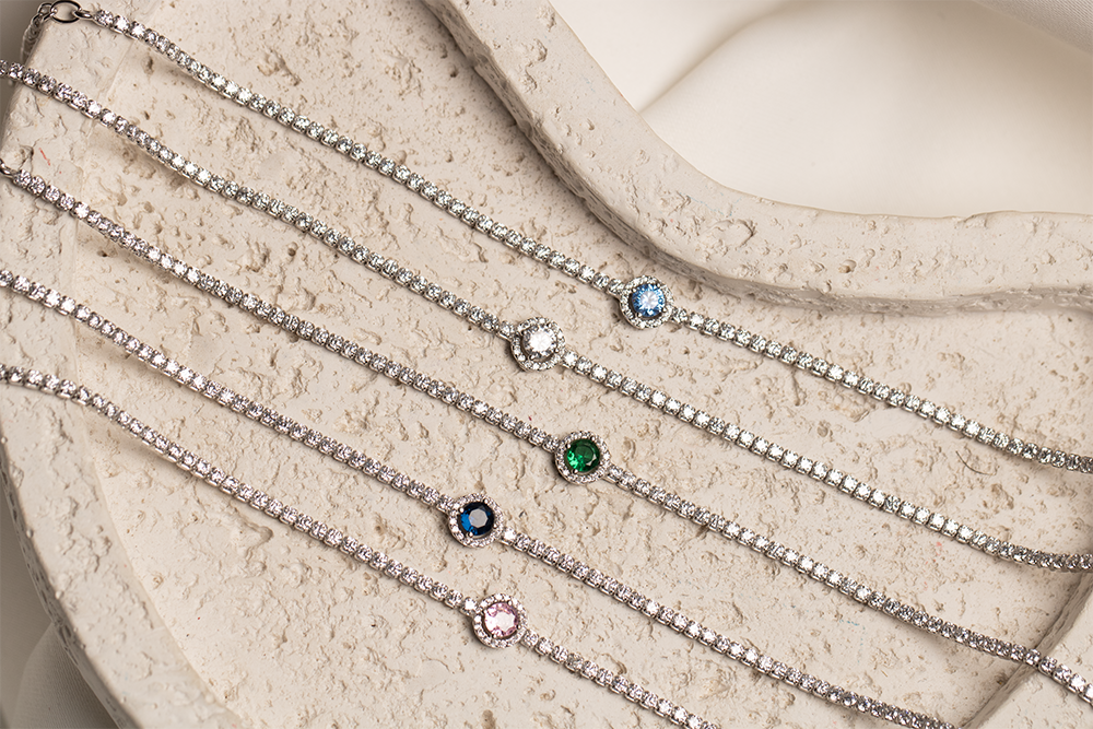Sterling Silver Emerald Bracelet