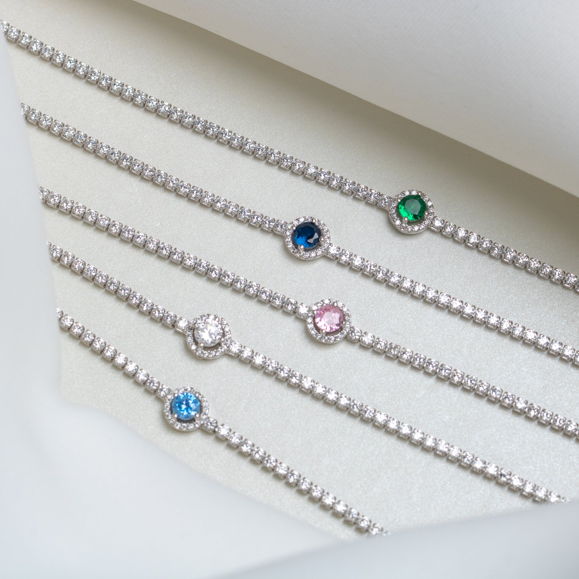 Sterling Silver Emerald Bracelet