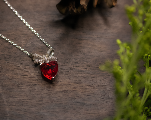 Love Silver Necklace