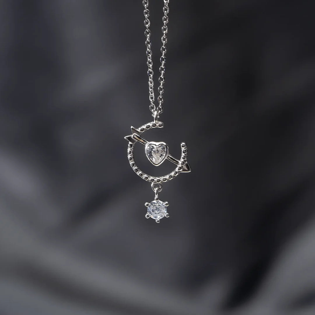 Arrow of Love Silver Necklace