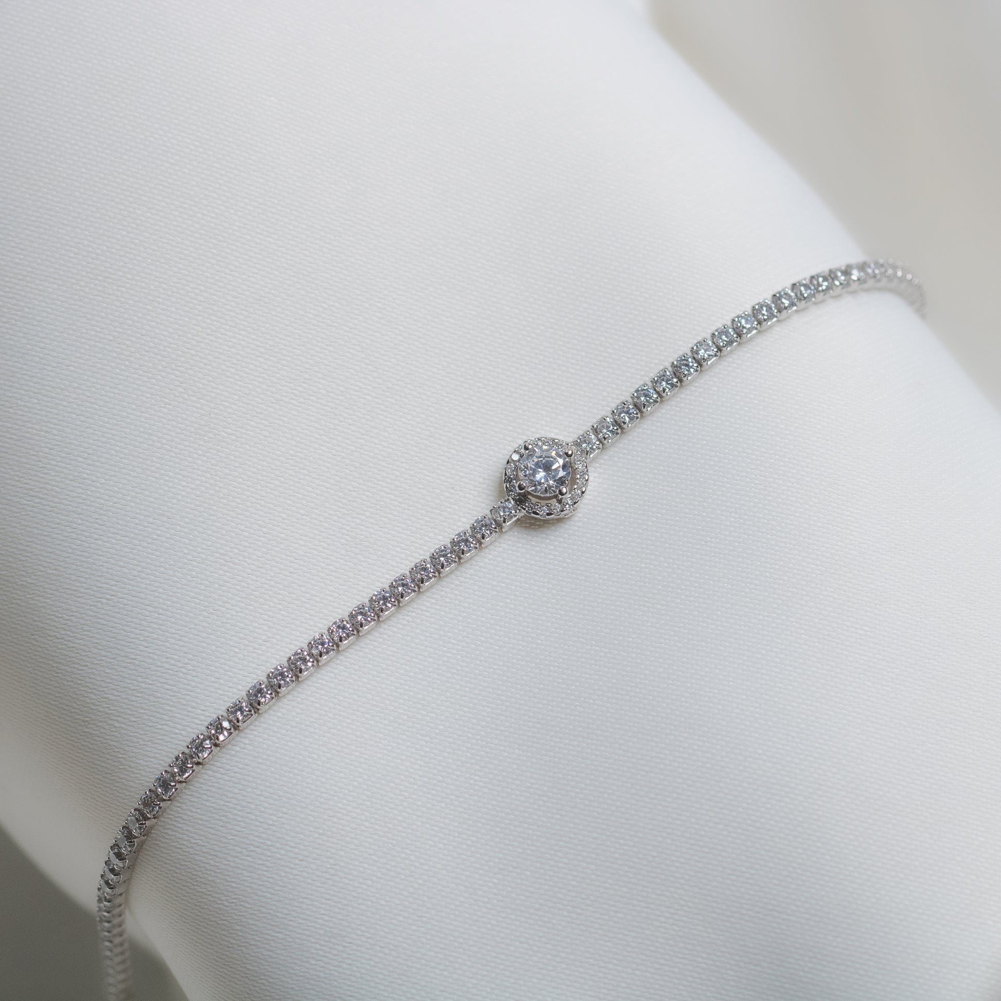 Sterling Silver Emerald Bracelet