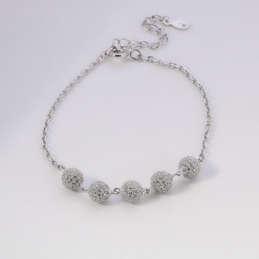 Gleaming Five Silver Bracelet