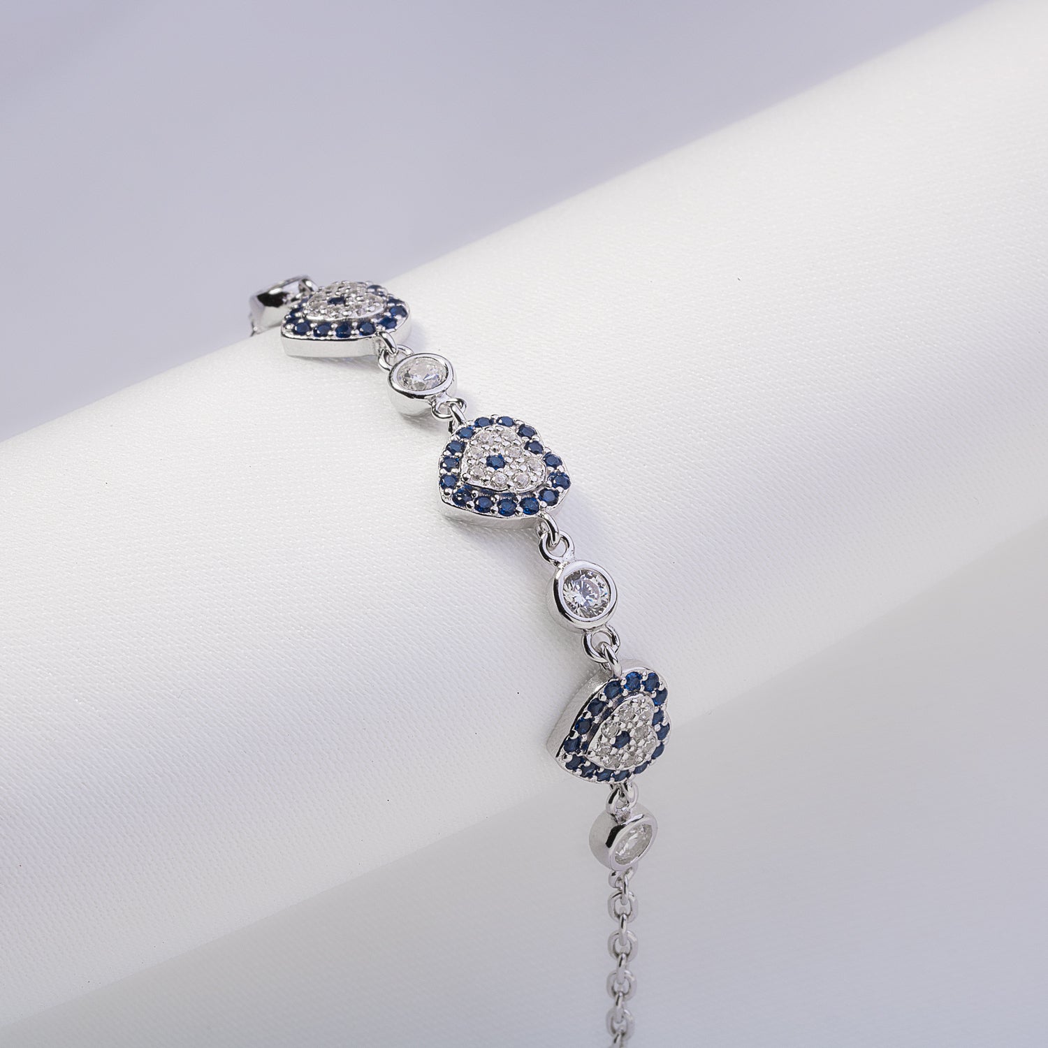Blue Passion Silver Bracelet