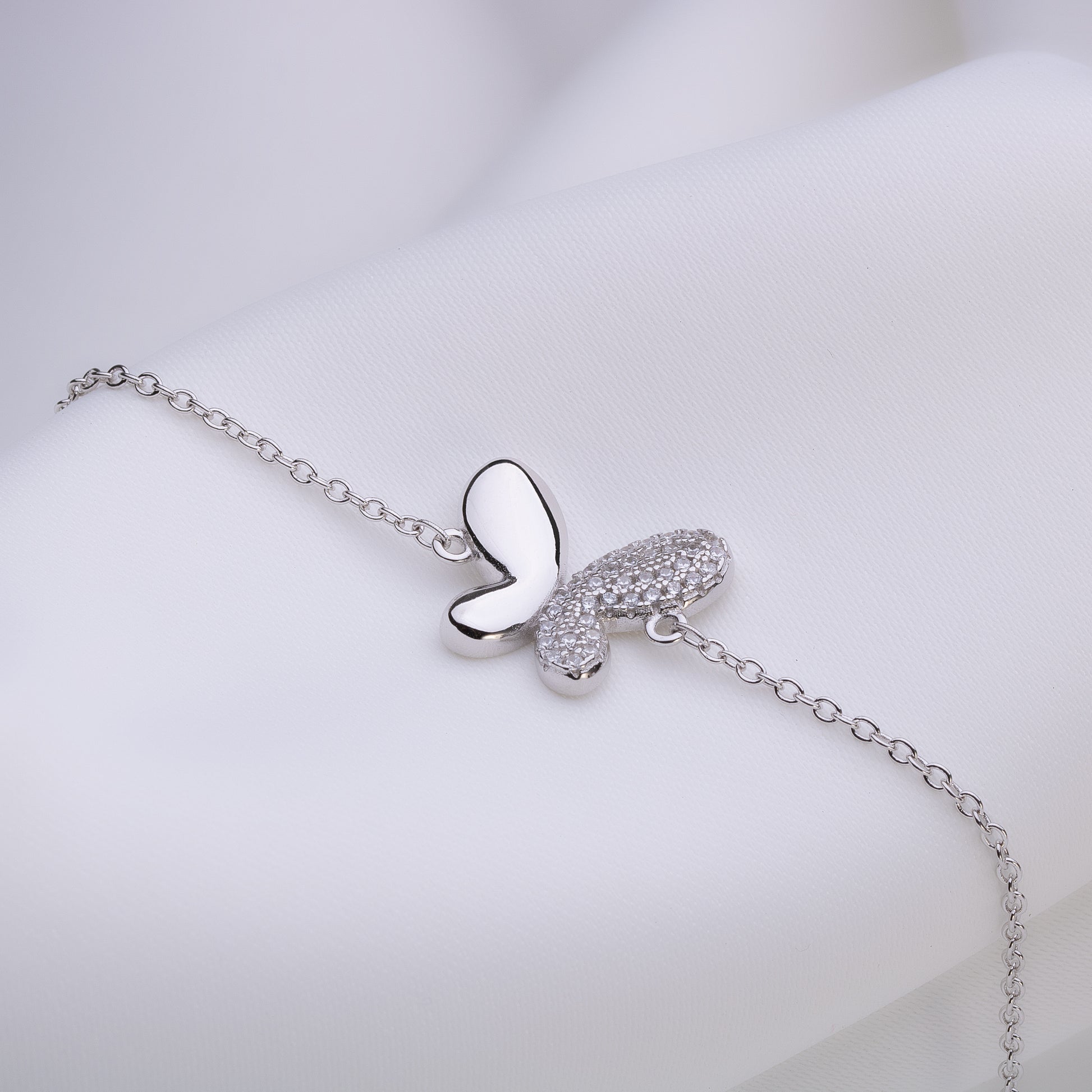 Elara Wings Silver Bracelet