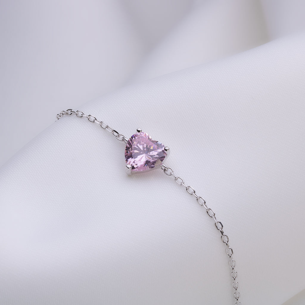 sweet Lavender Silver Bracelet