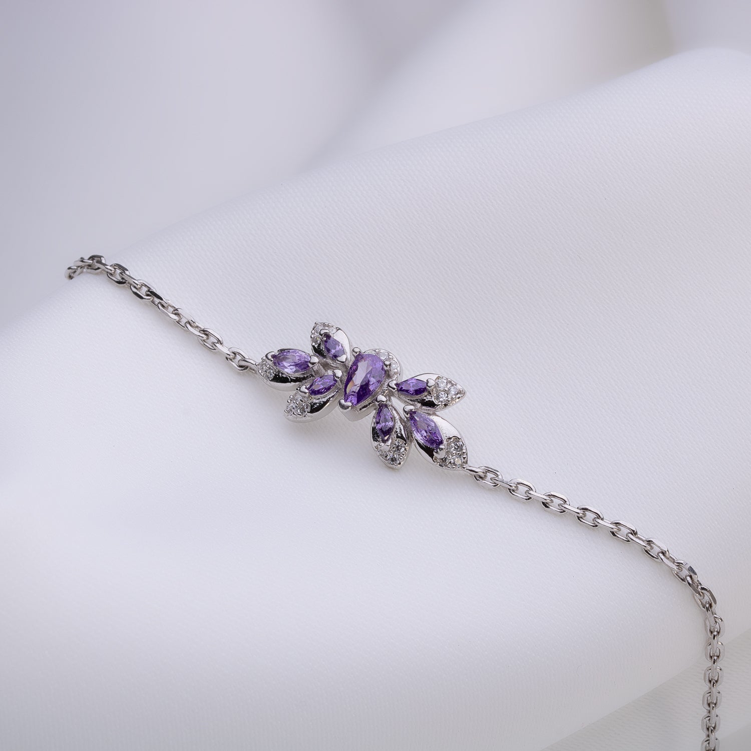 Lavender Dream Silver Bracelet