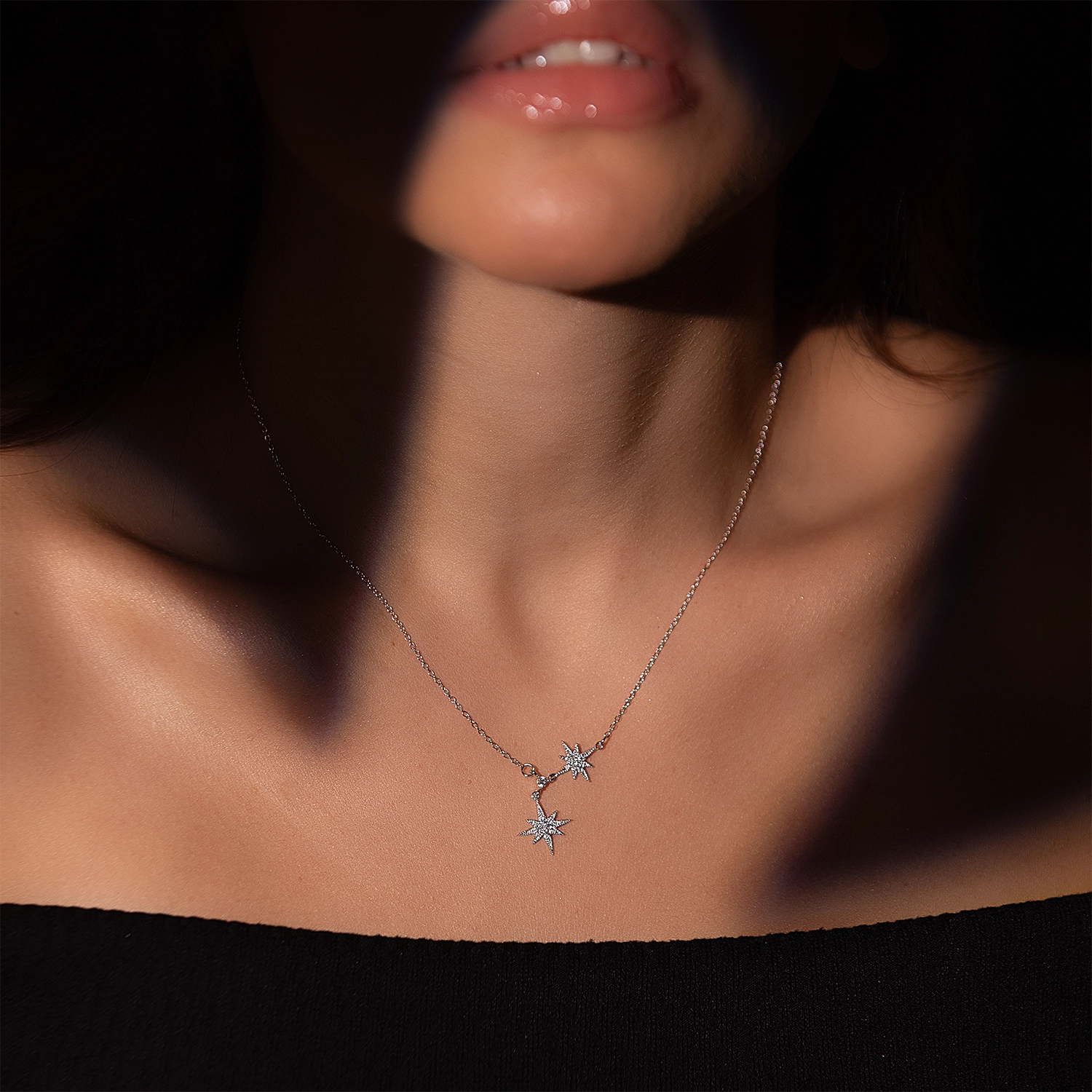 Celeste Étoile Silver Necklace