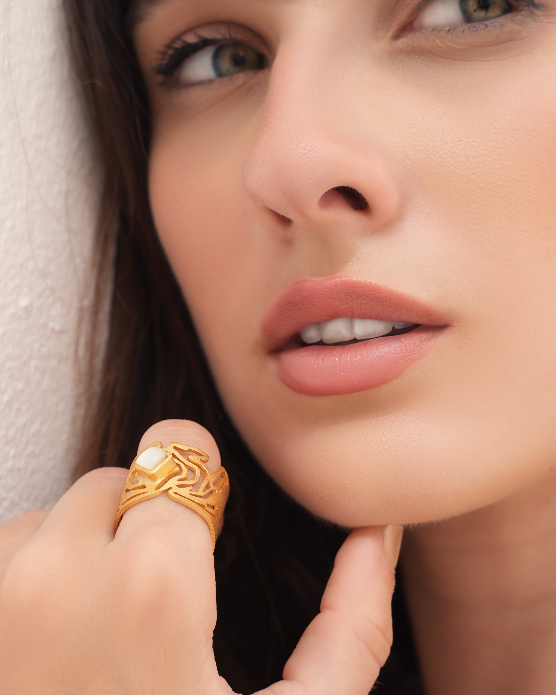 Ring Brass Gold Plated handmade