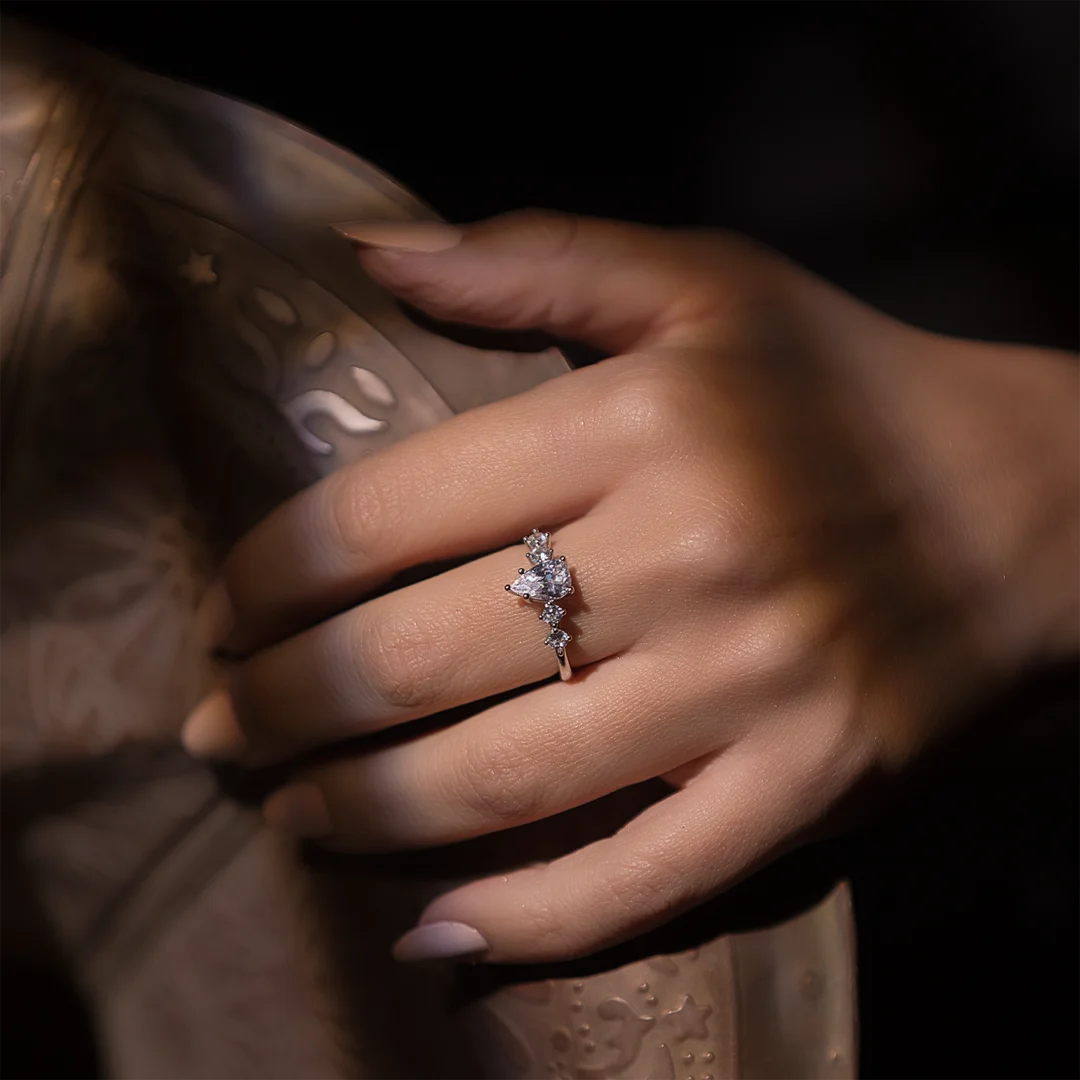 Crown Eclipse Silver ring