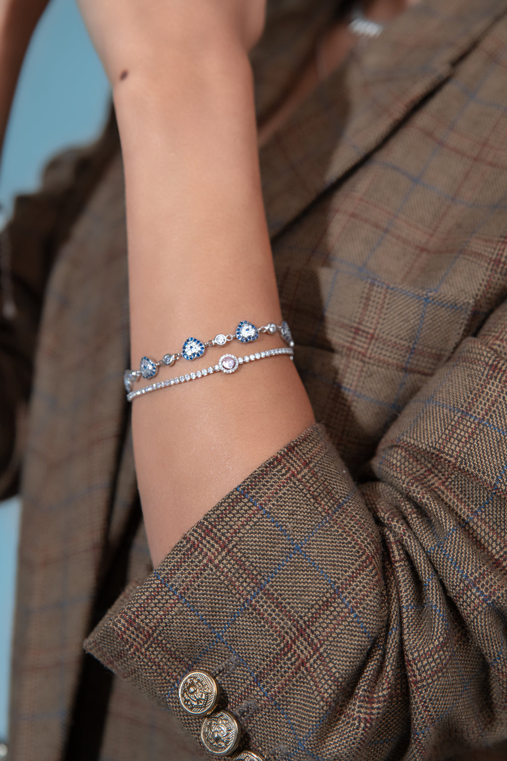 Blue Passion Silver Bracelet
