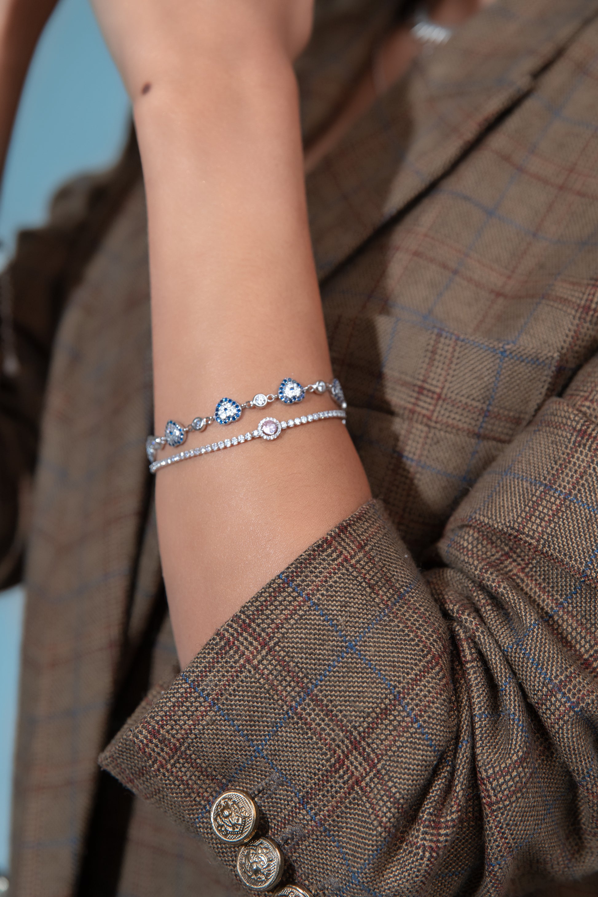 Blue Passion Silver Bracelet