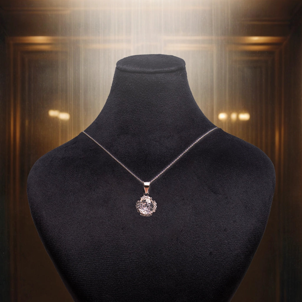Diamond Dew Silver Necklace