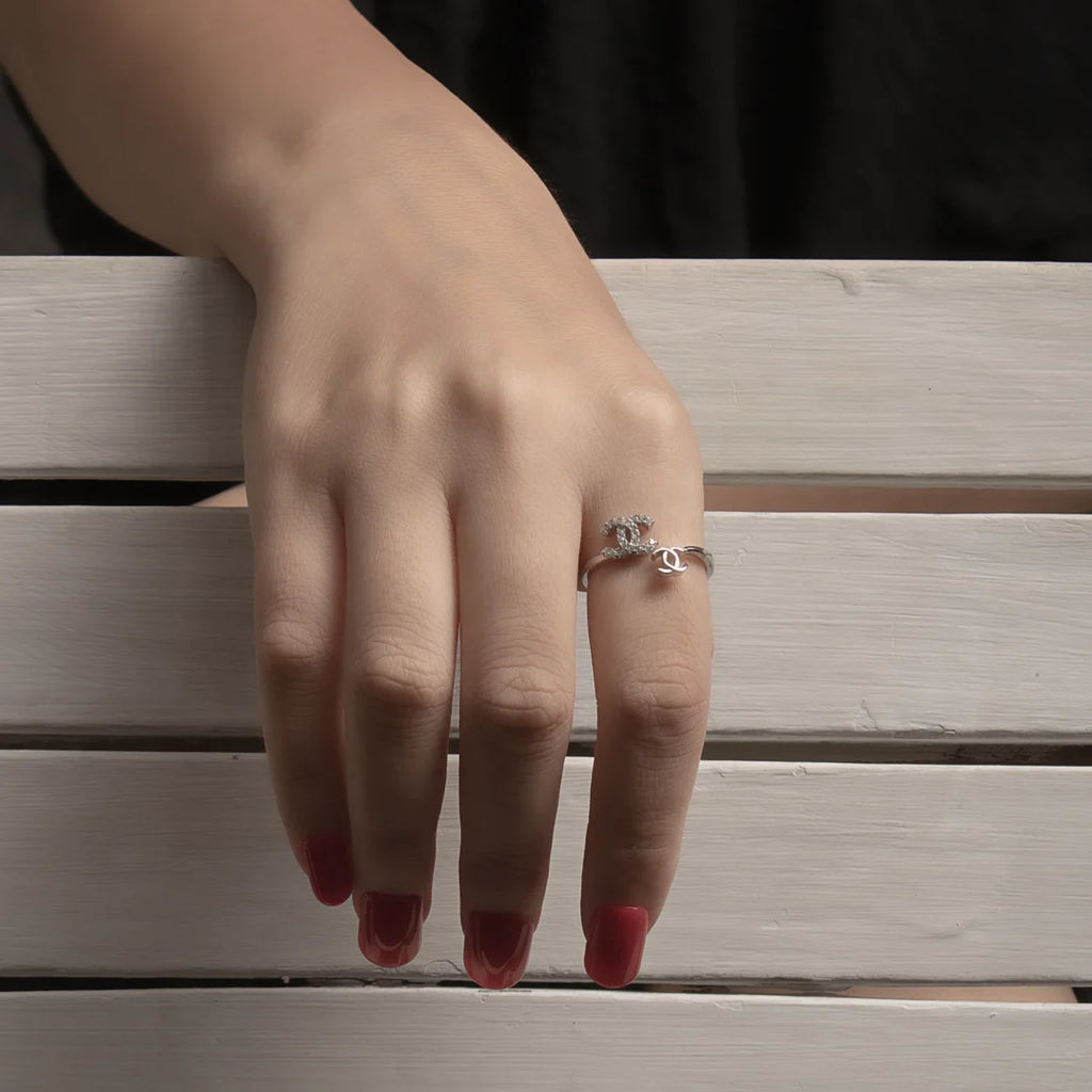 Doppelte Silver Ring