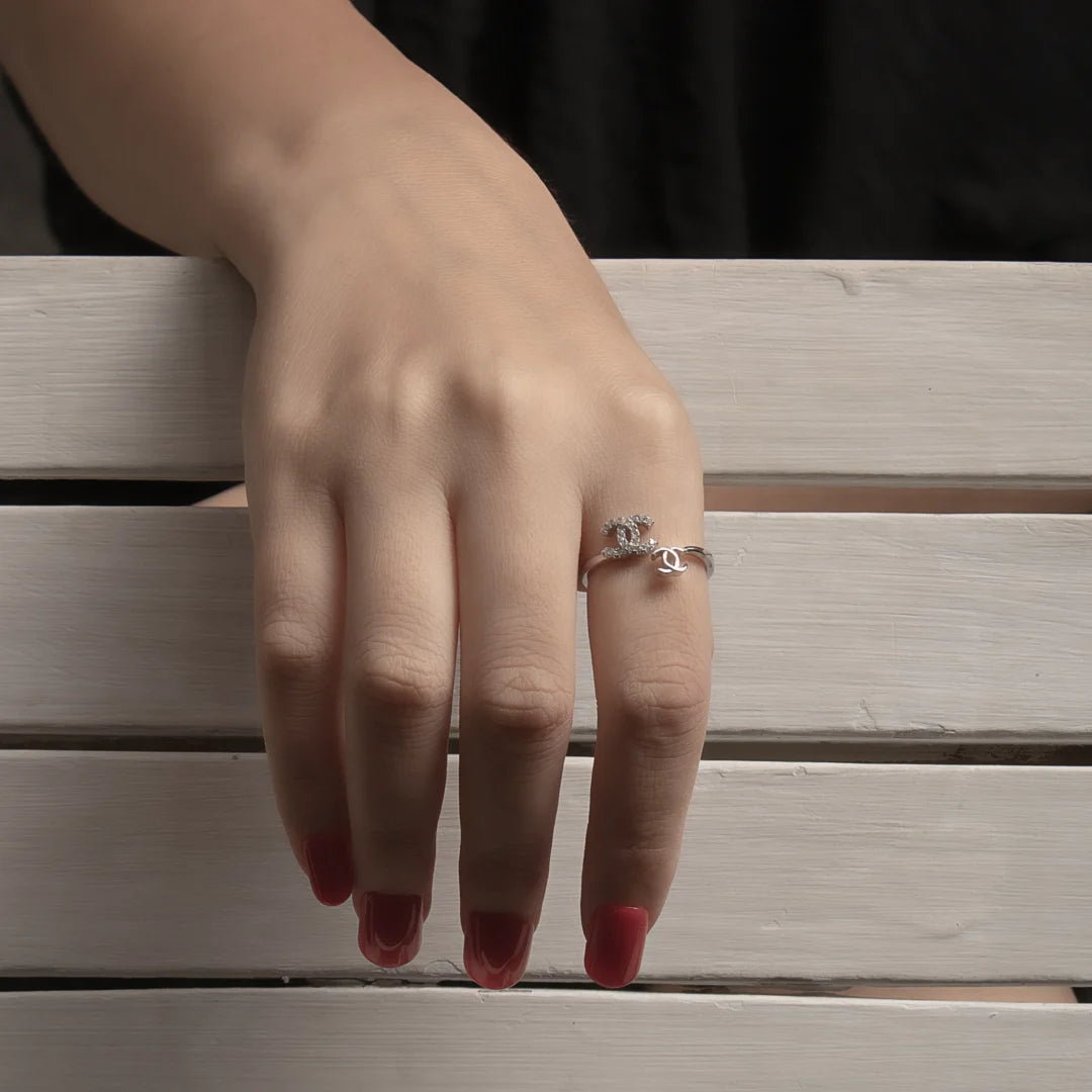 Doppelte Silver Ring