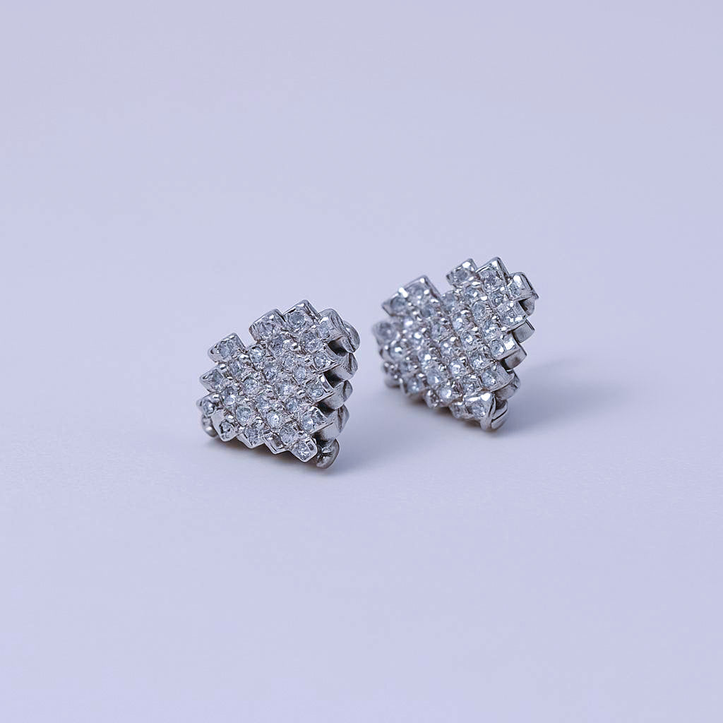 Love Pulse Silver Earring