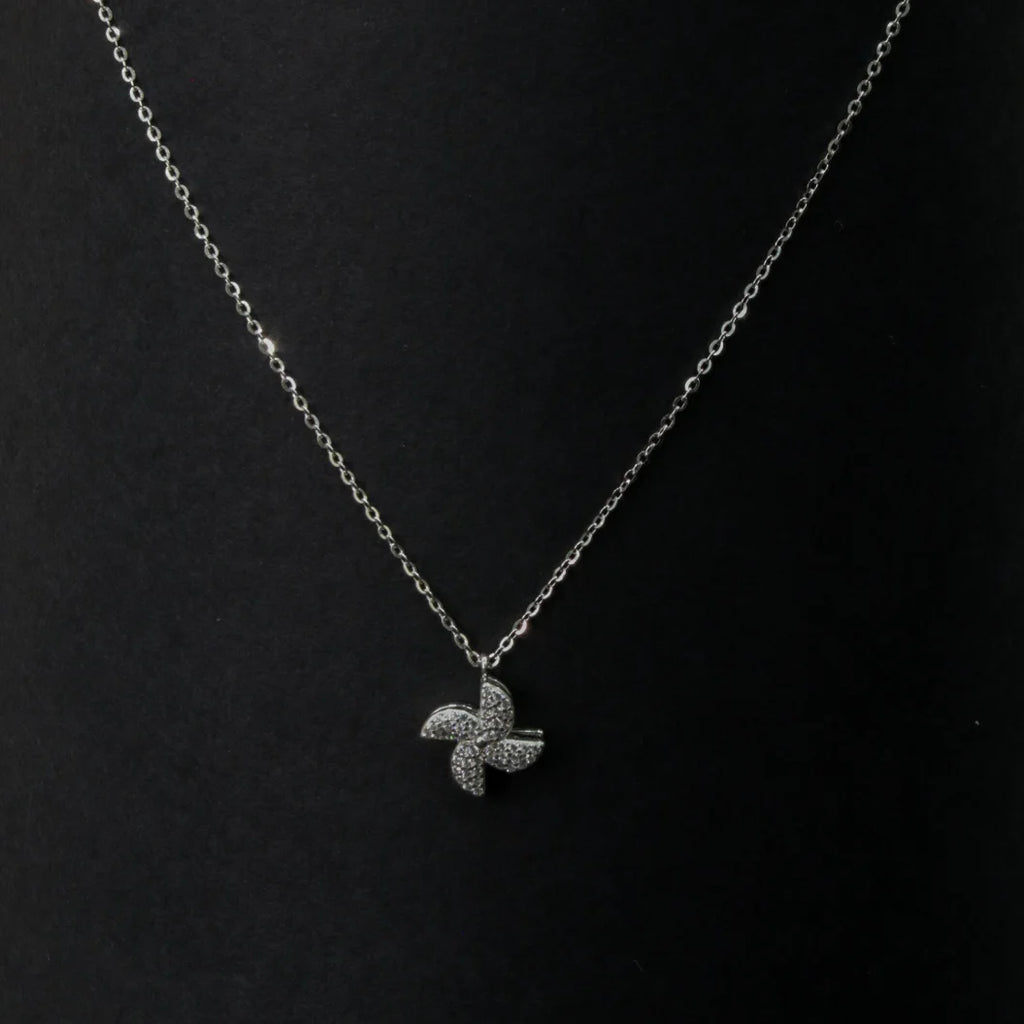 Fan Flair Silver Necklace