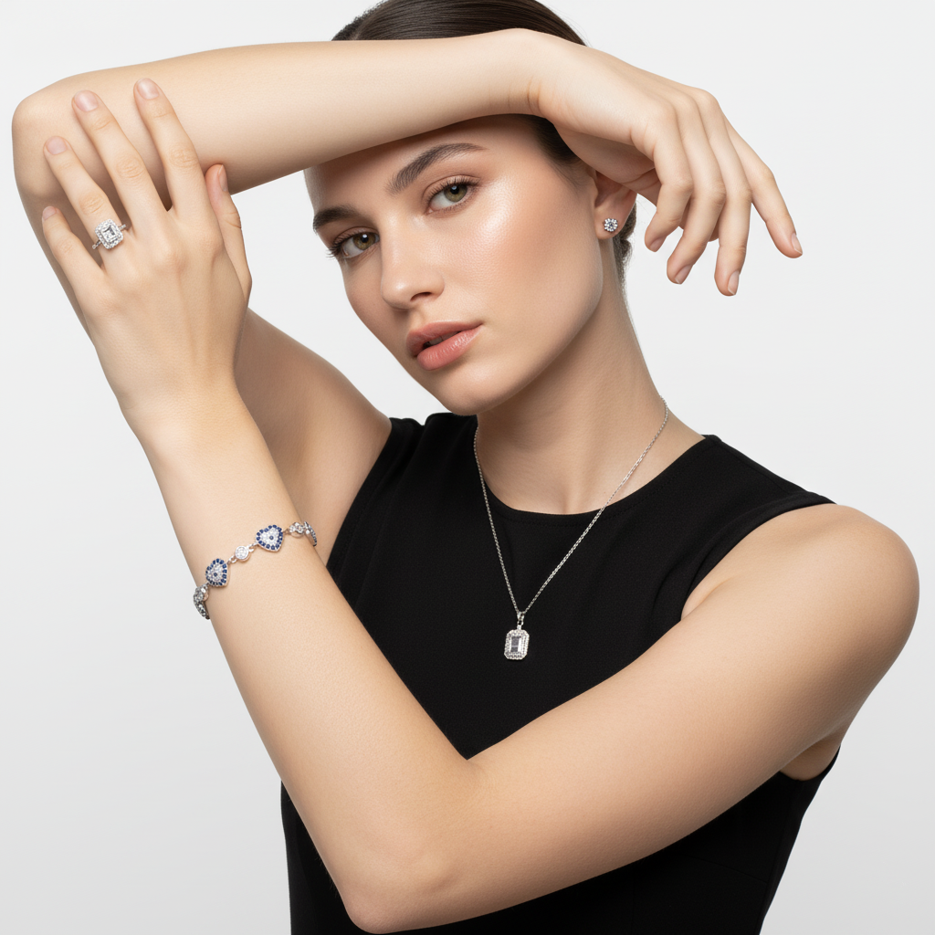 Blue Passion Silver Bracelet
