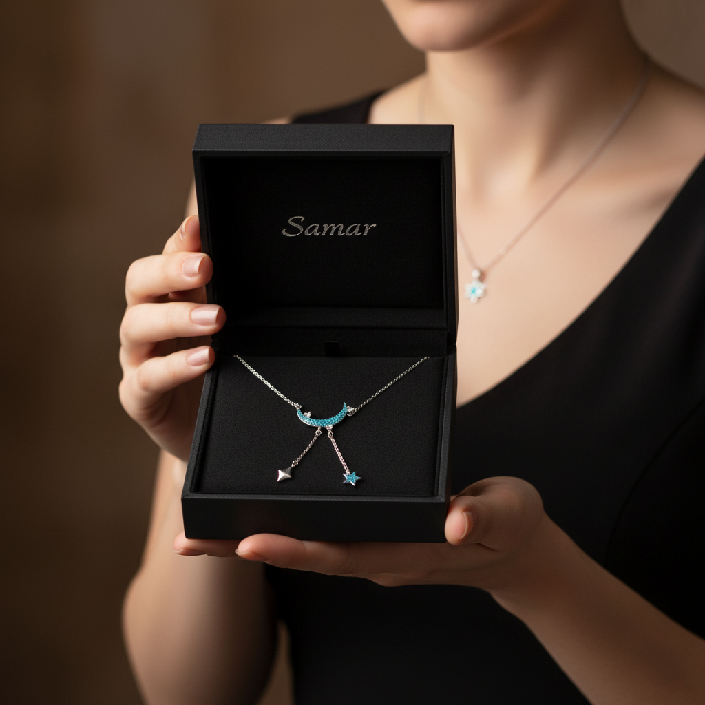 Moonstone Moon Necklace Sterling Silver Crescent Moon