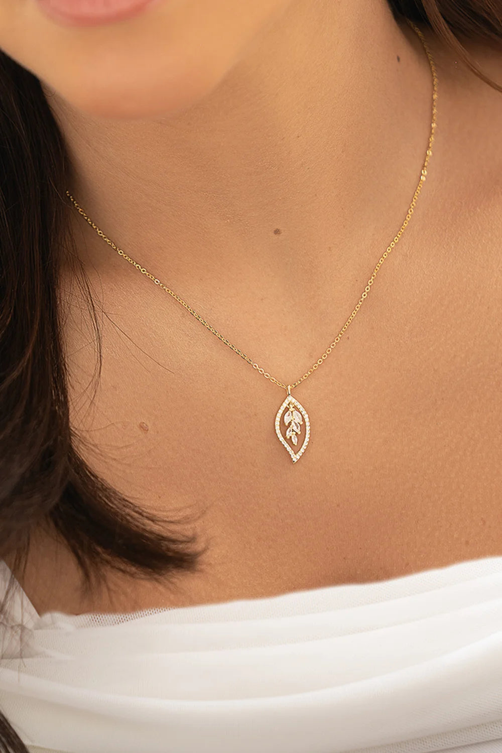 Golden belleaf Gold-plated Silver Necklace