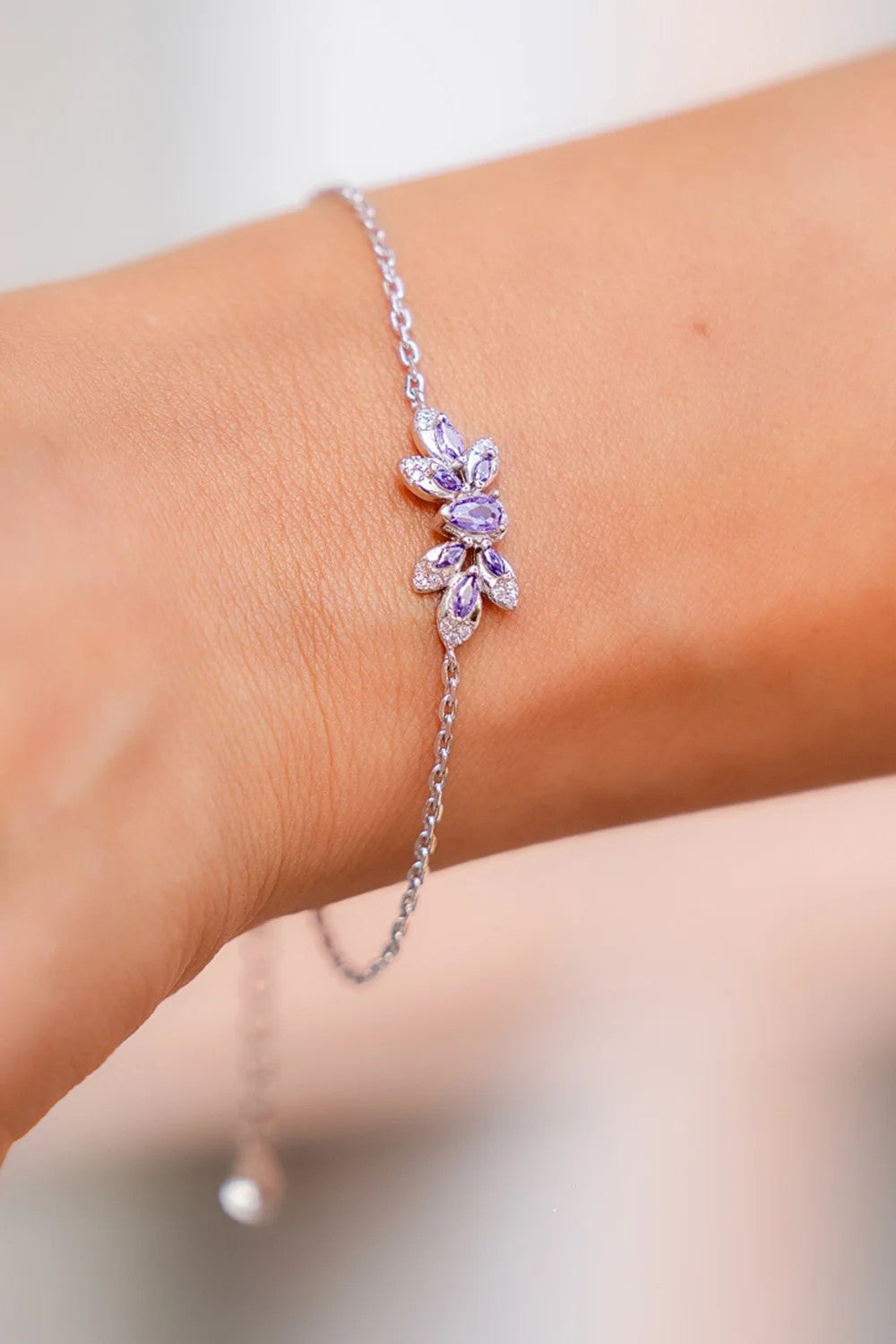 Lavender Dream Silver Bracelet