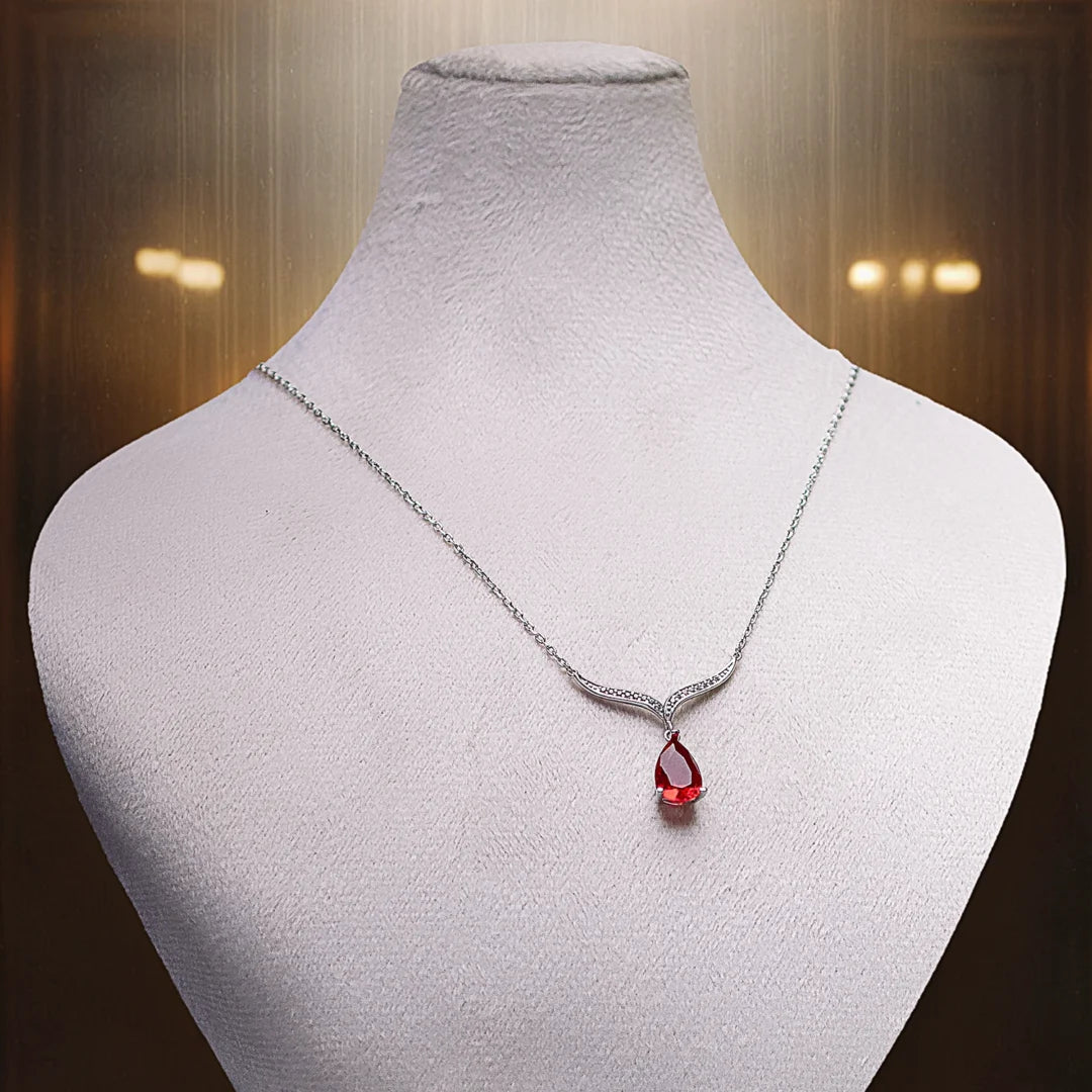 Lovers Gift Silver Necklace