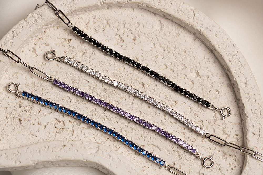 Multi Color Tennis Bracelet