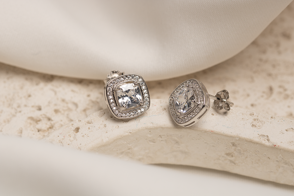 Spark Silver Earrings