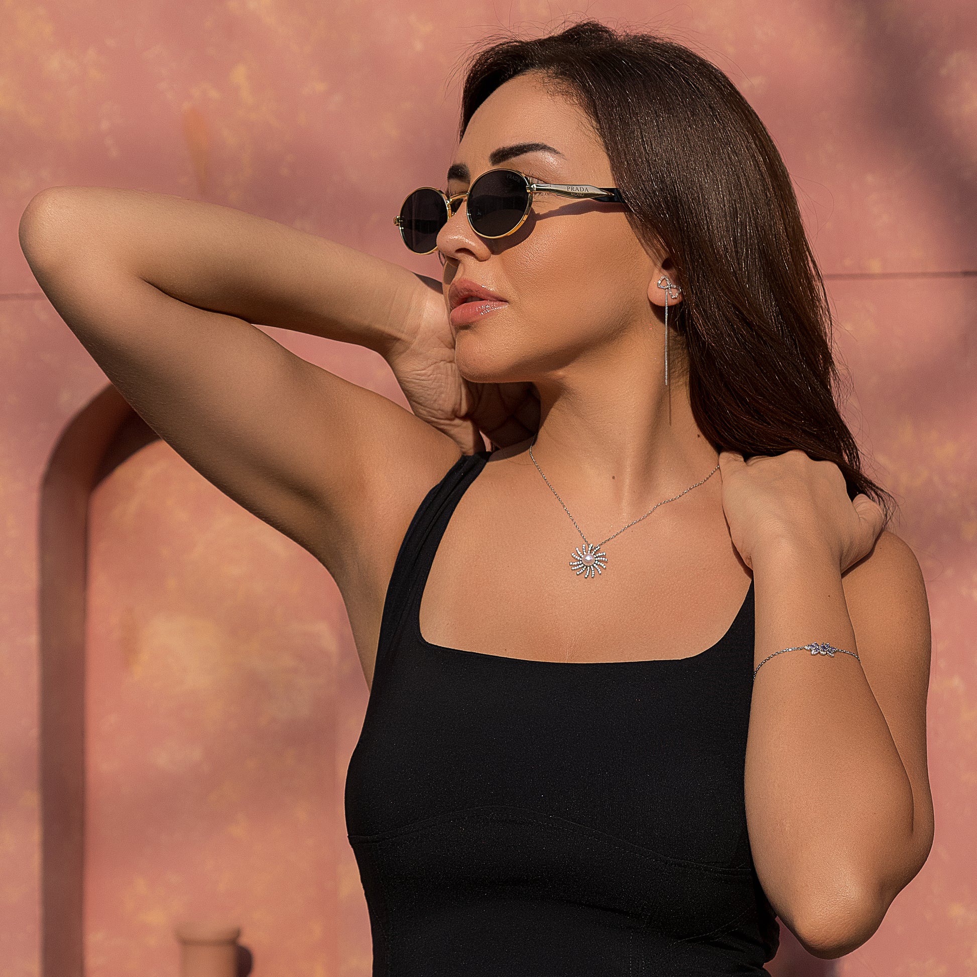 Sun Liora Silver Necklace