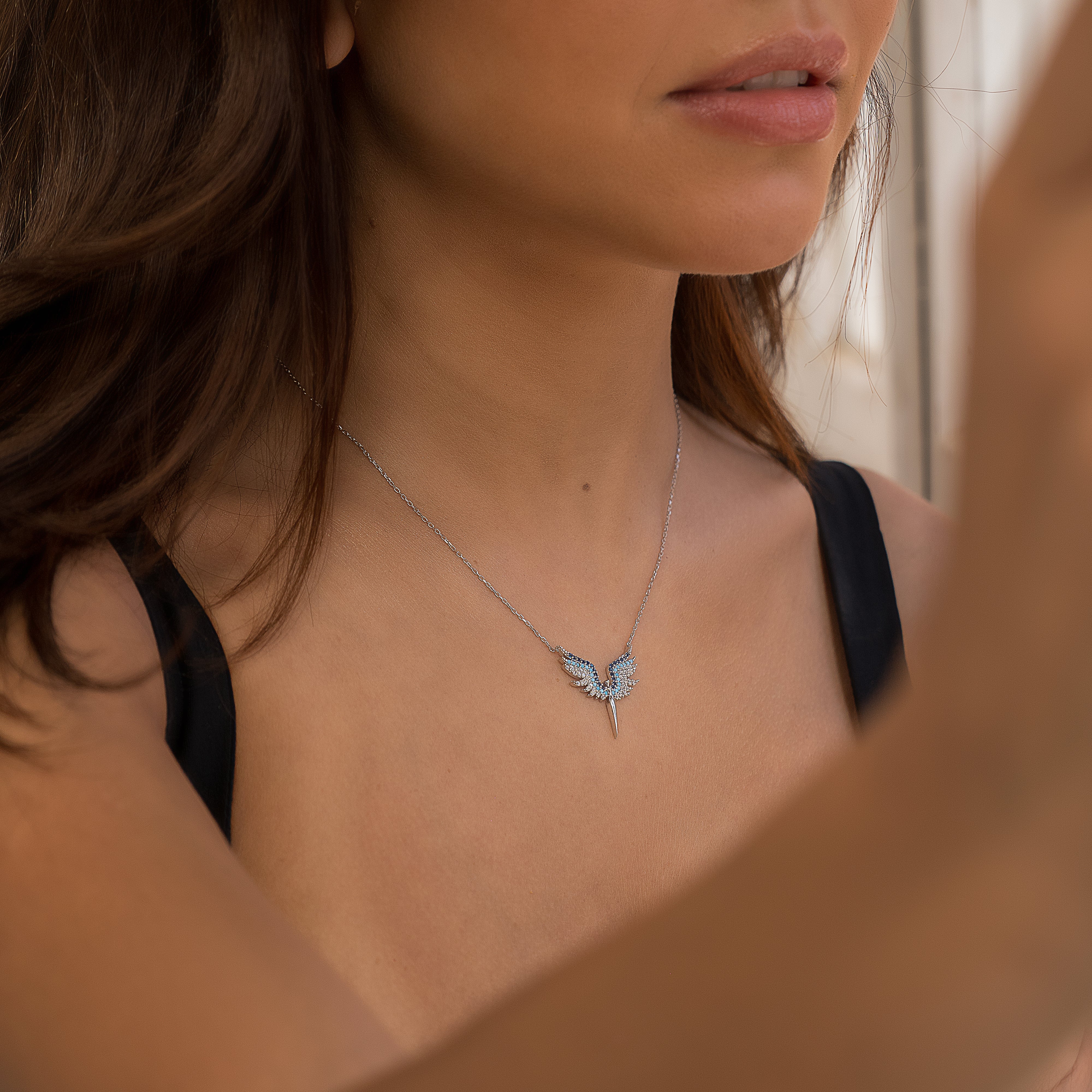 Angelique Silver Necklace