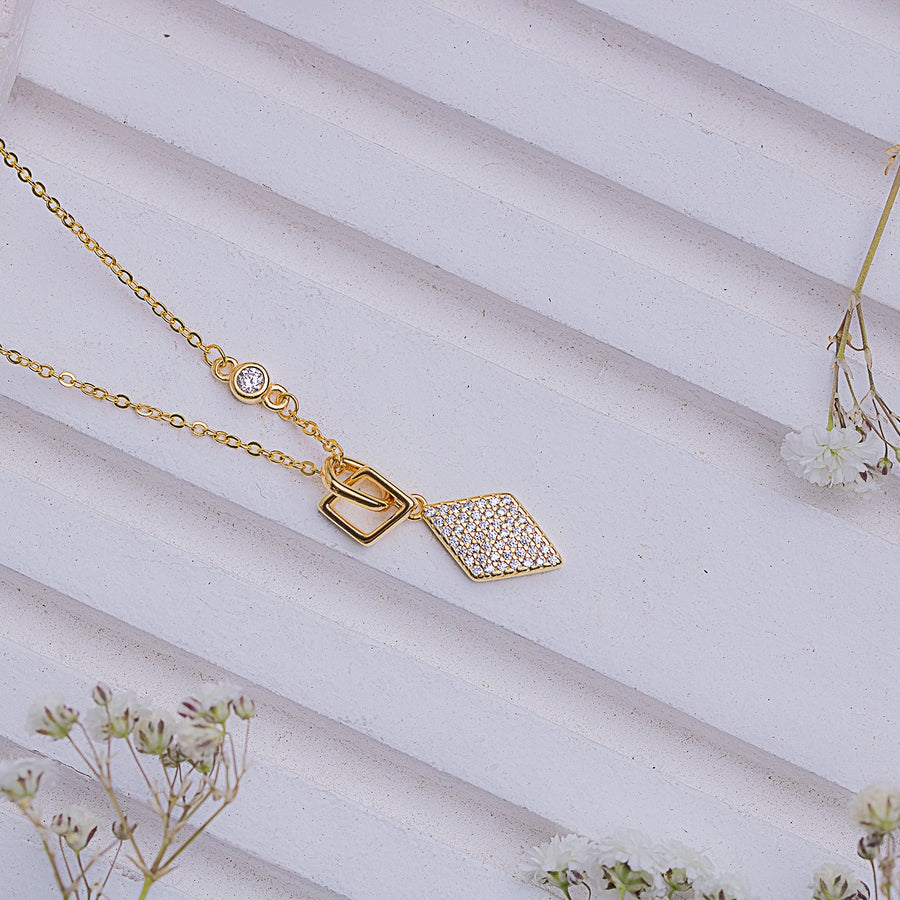 Quadora Gold-plated Silver Necklace