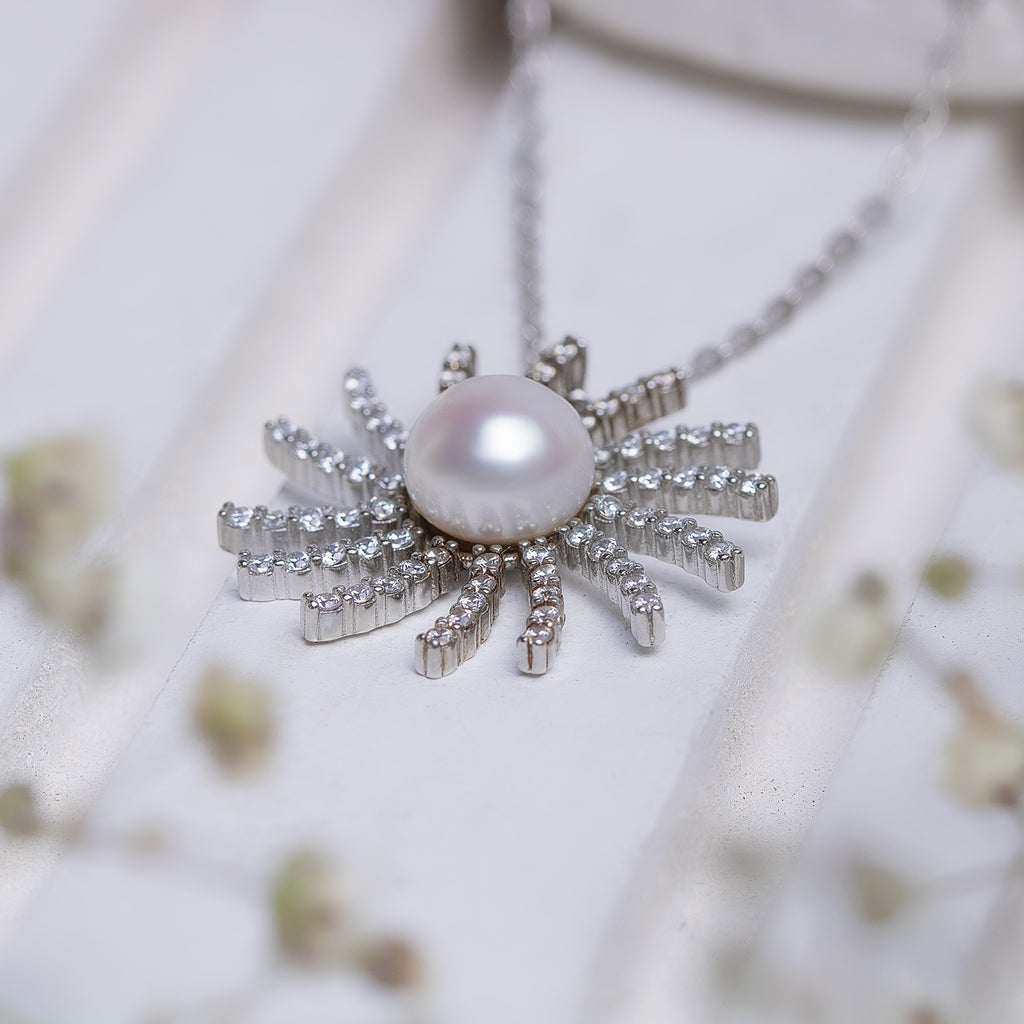 Sun Liora Silver Necklace