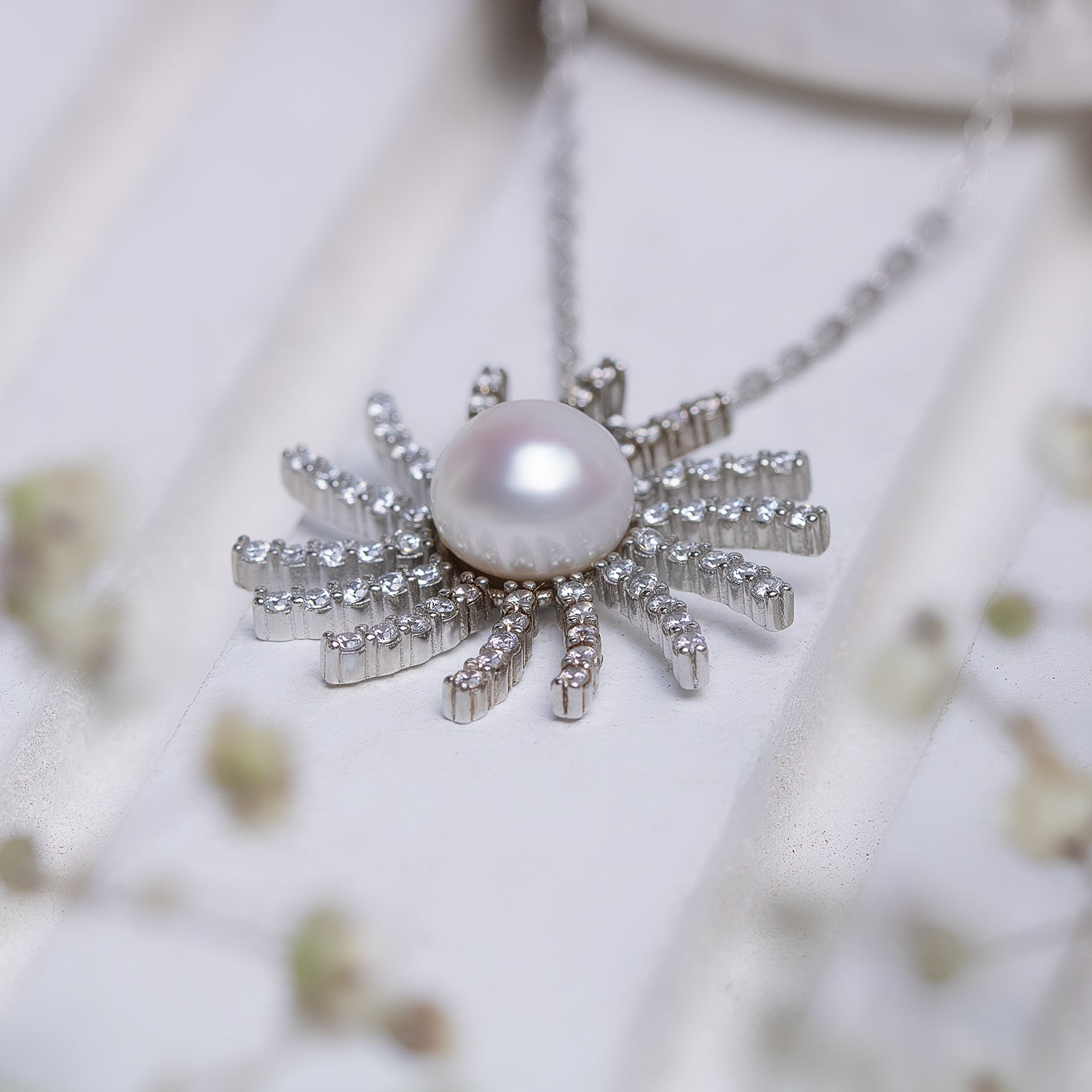 Sun Liora Silver Necklace