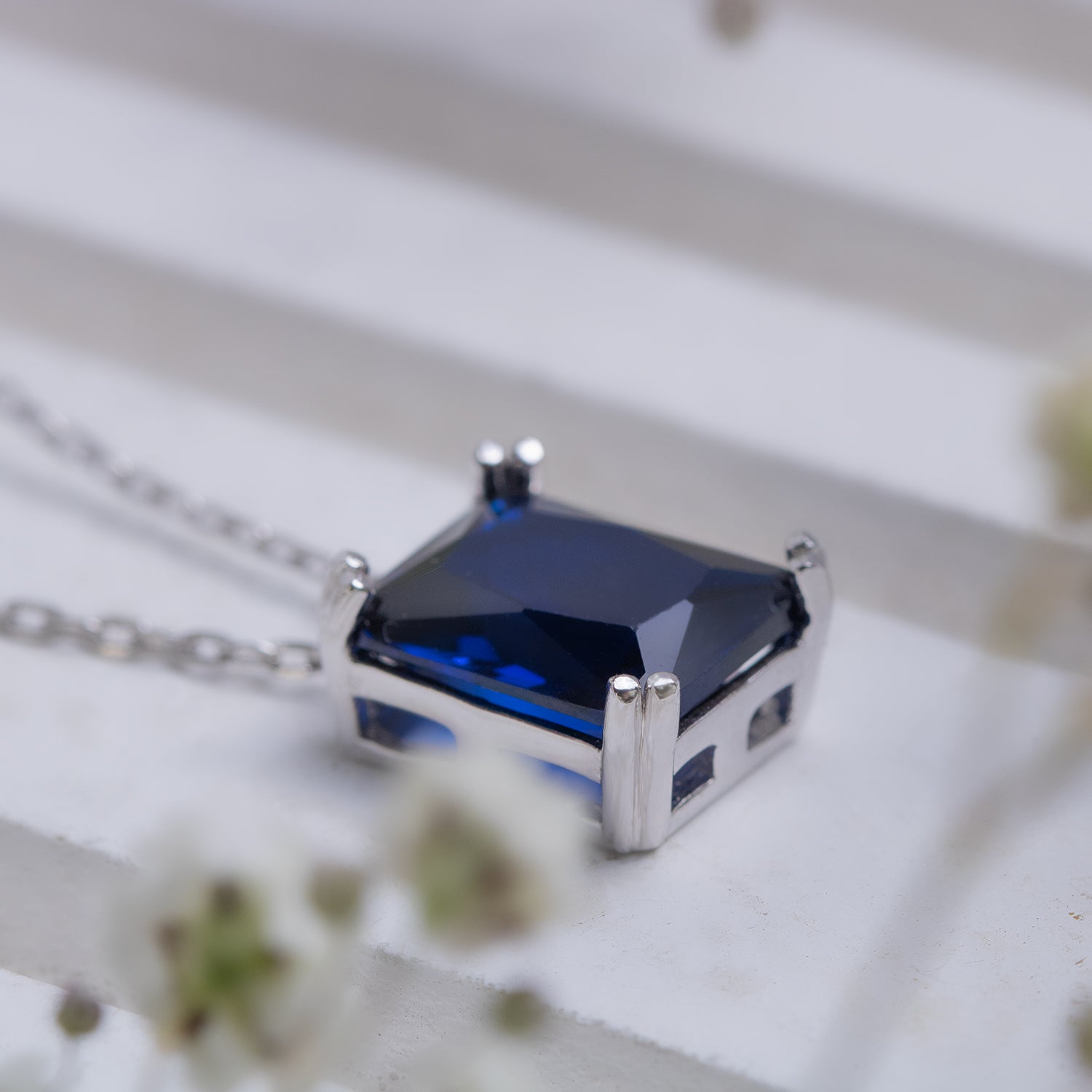 Blue Royal Silver Necklace