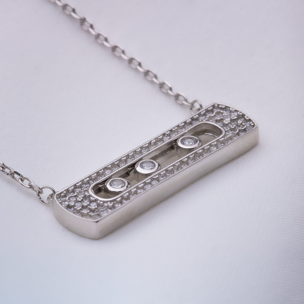 Spot Light Silver Necklace