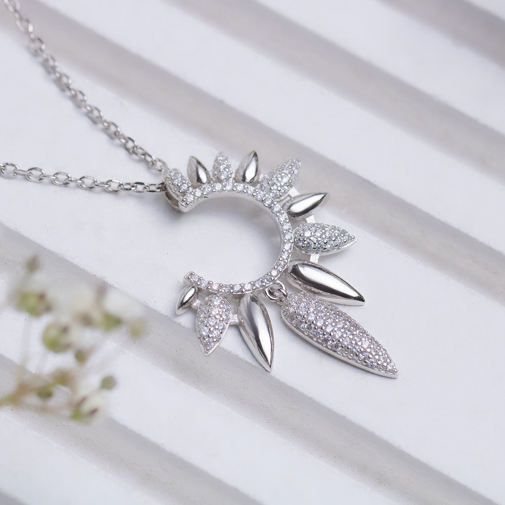 Moonfire Silver Necklace
