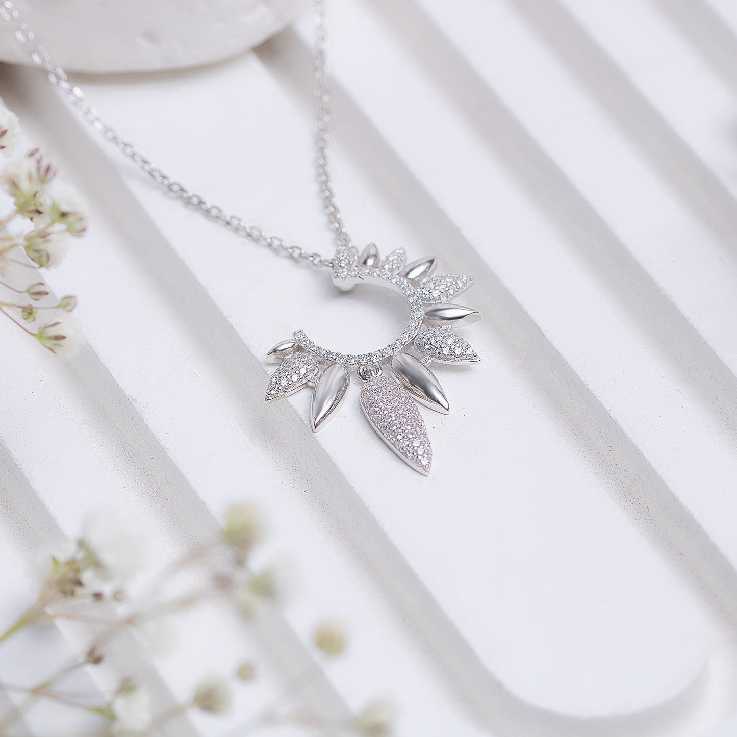 Moonfire Silver Necklace