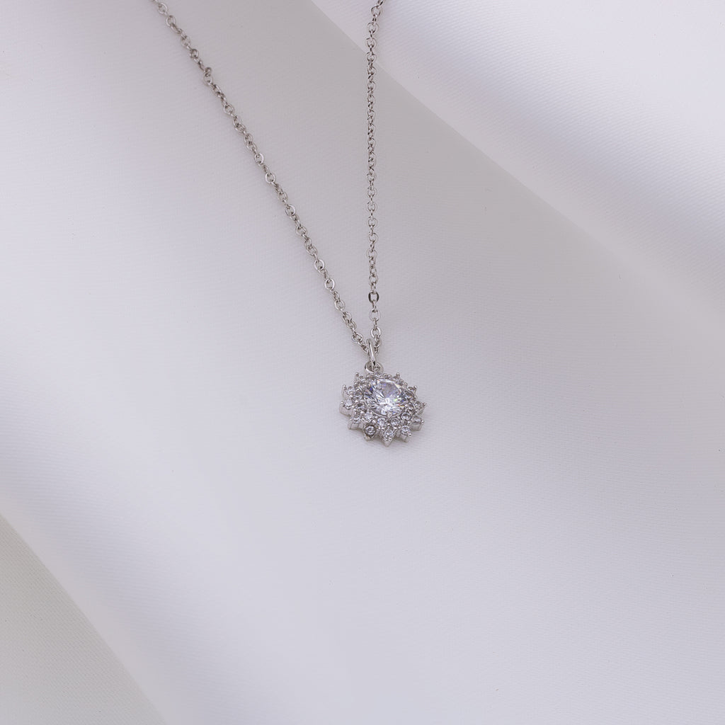 Fancy Star Silver Necklace