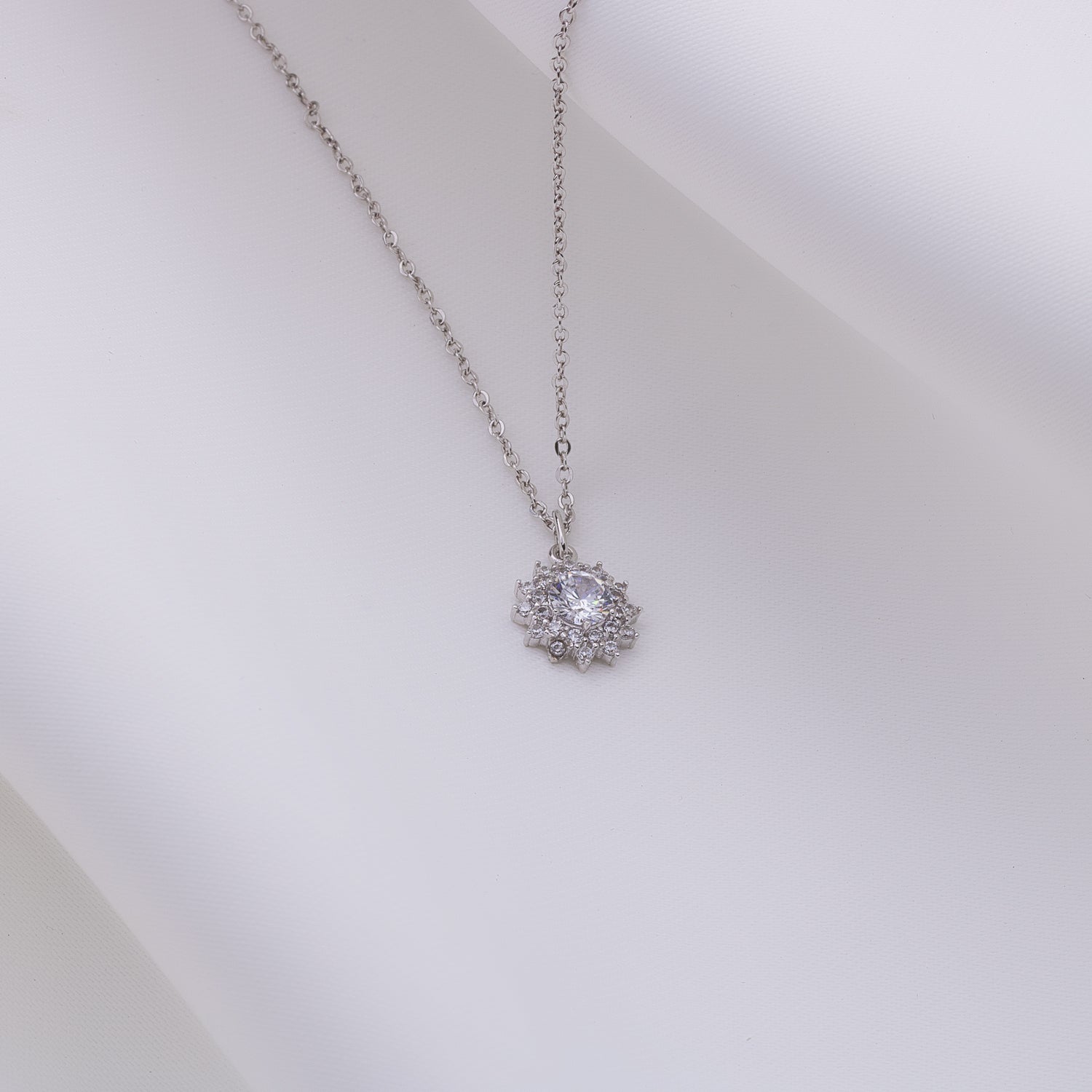Fancy Star Silver Necklace