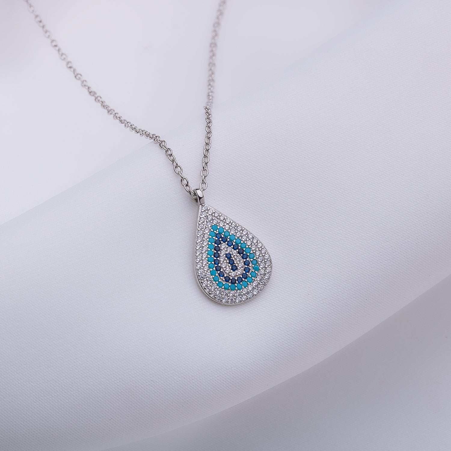 Tear of the Moon Silver Necklace
