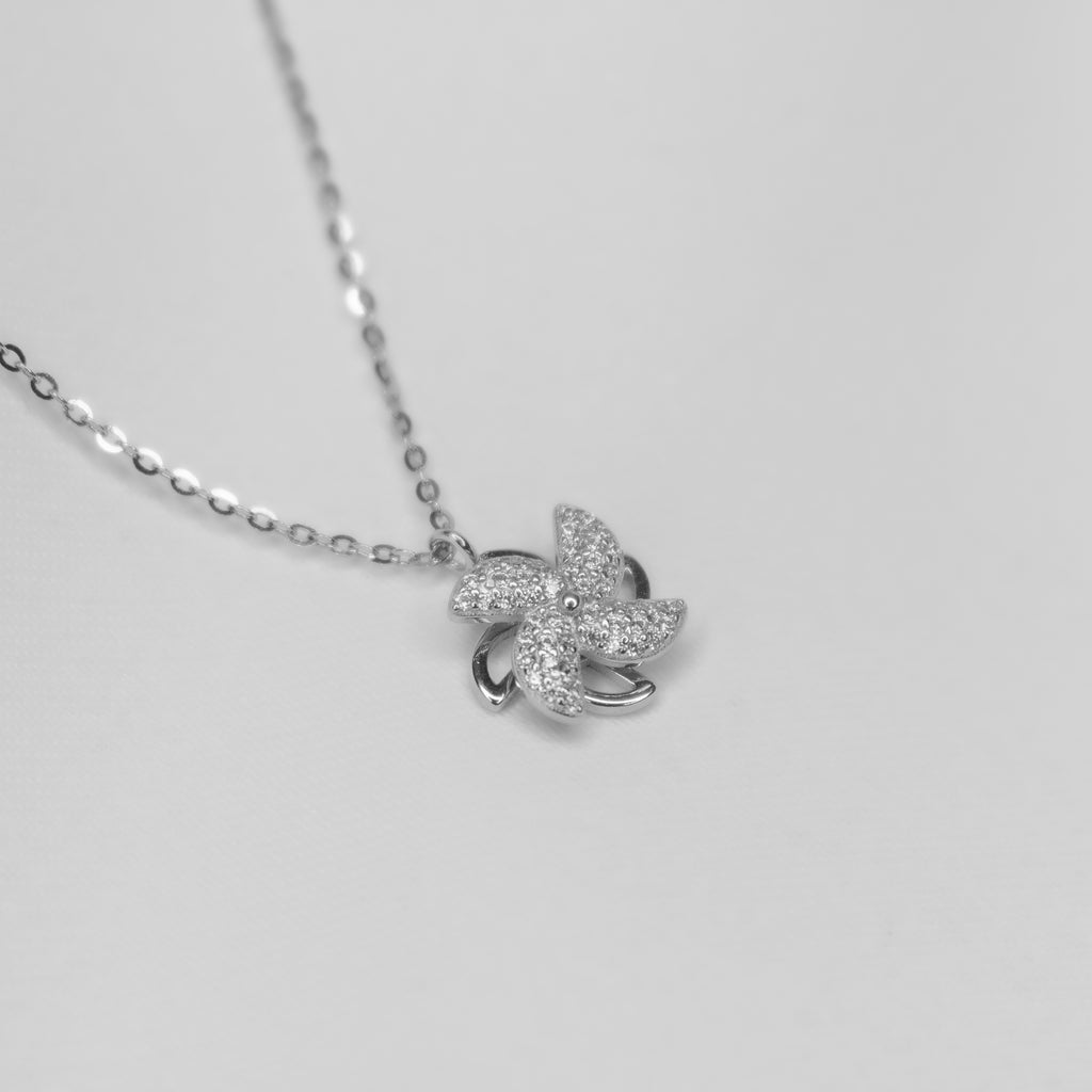 Fan Flair Silver Necklace