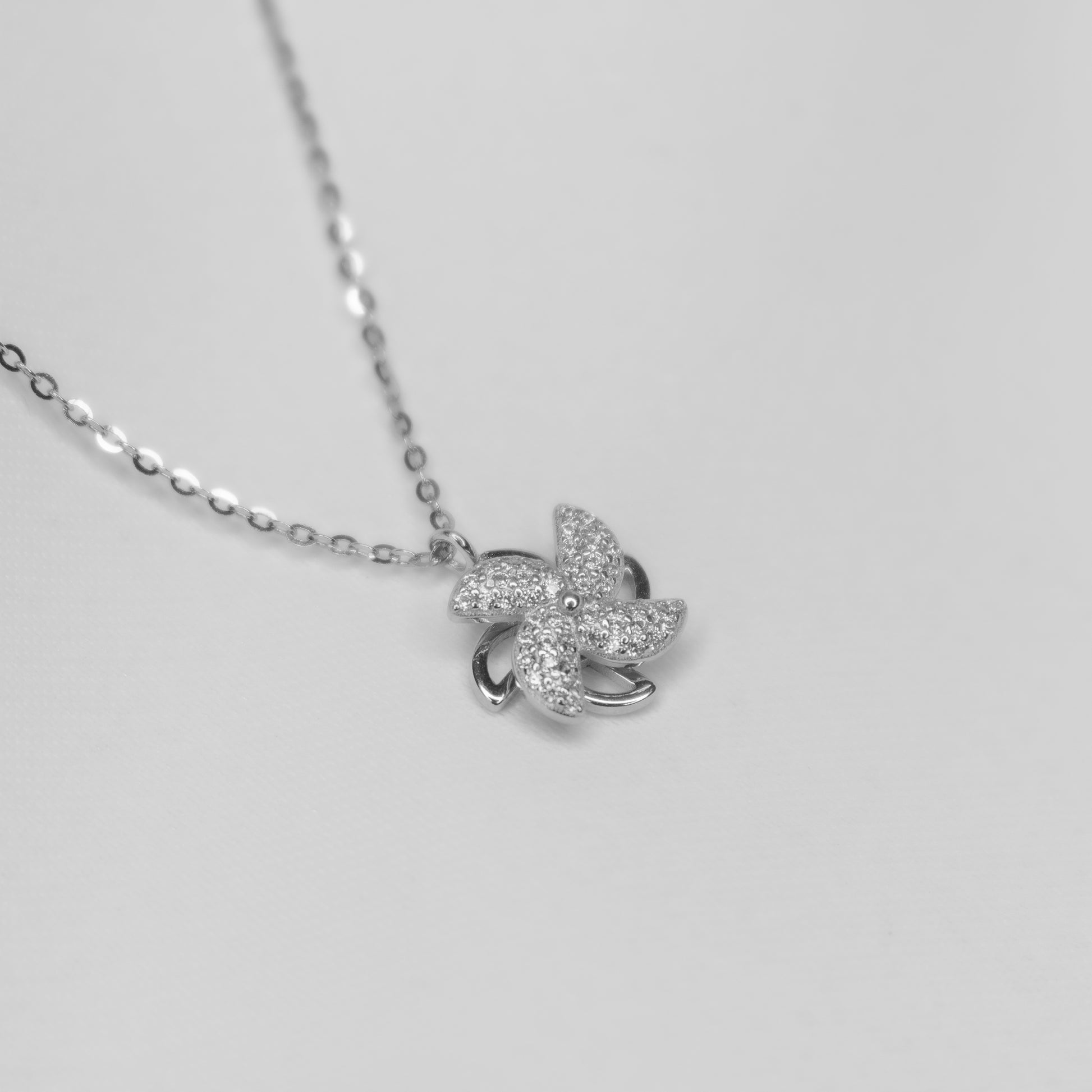 Fan Flair Silver Necklace