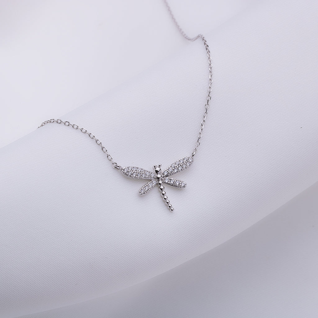 Wings of Breeze Silver Necklace