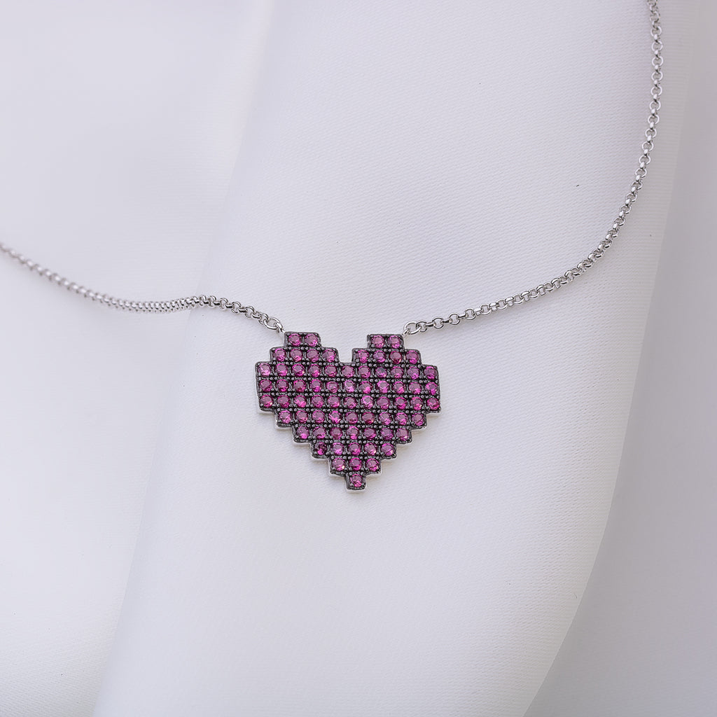 L’Amour Impérial Silver Necklace