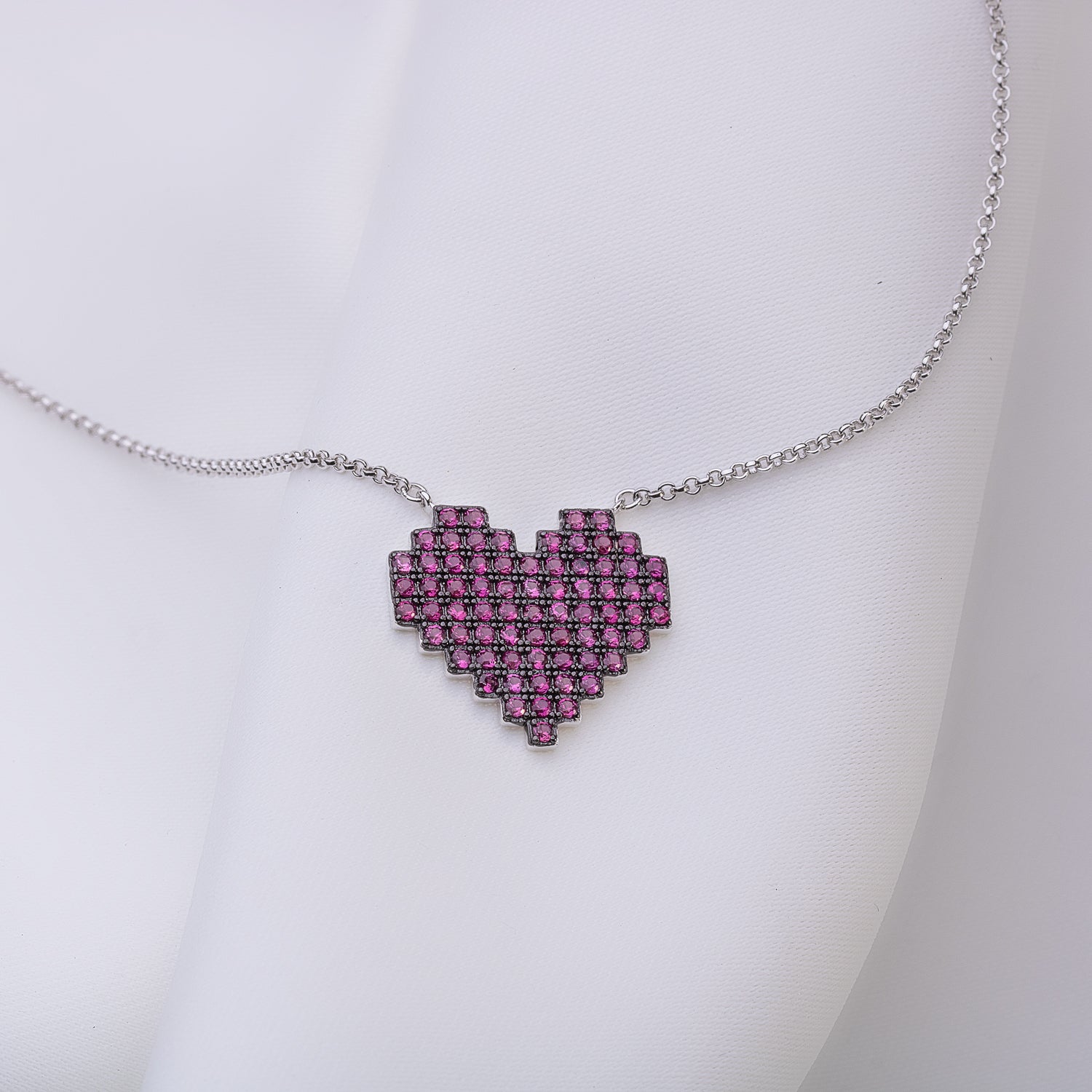 L’Amour Impérial Silver Necklace