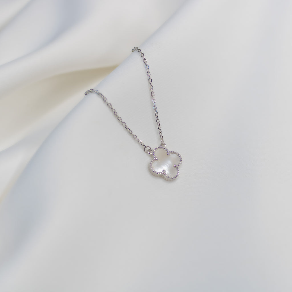 Snow Spark Silver Necklace