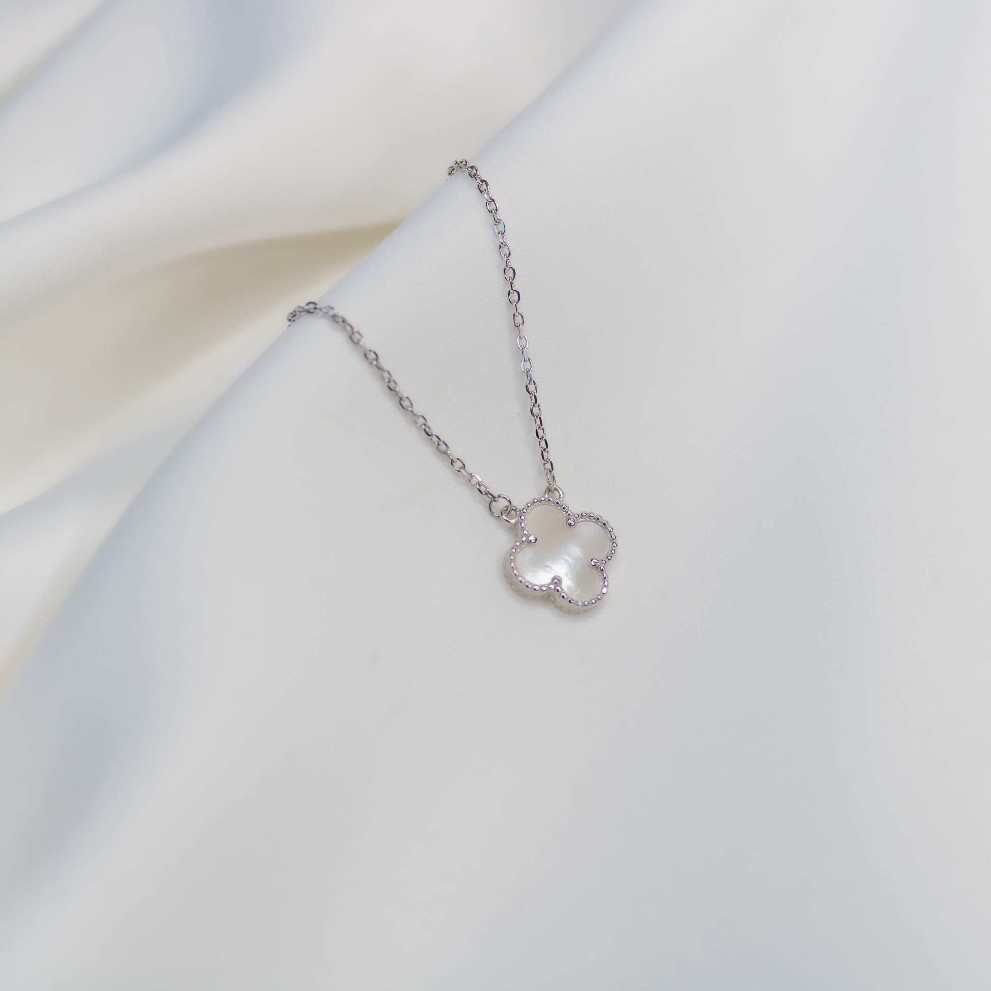 Snow Spark Silver Necklace